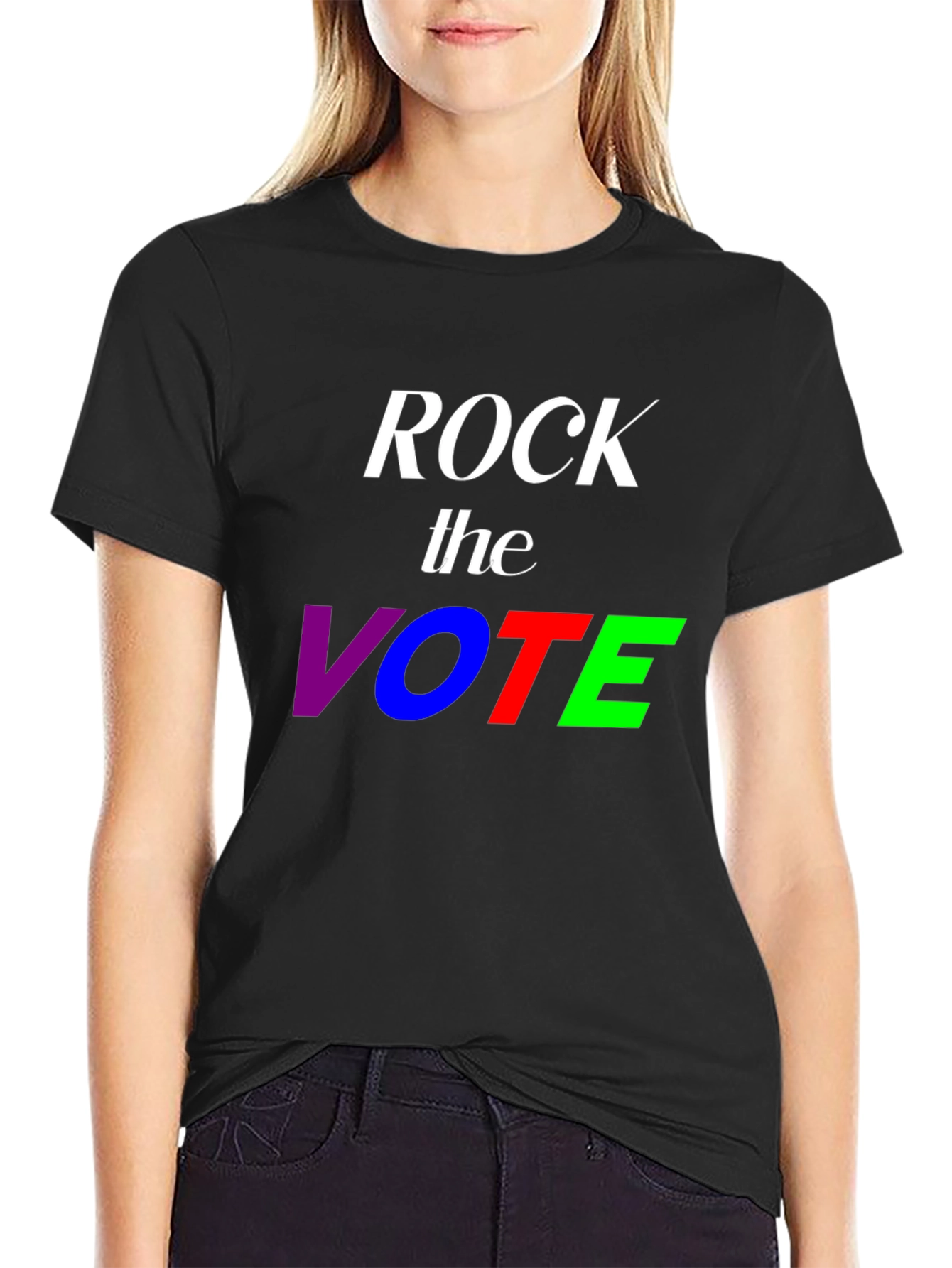 Rock the Vote T-Shirt - Patriotic Election Design