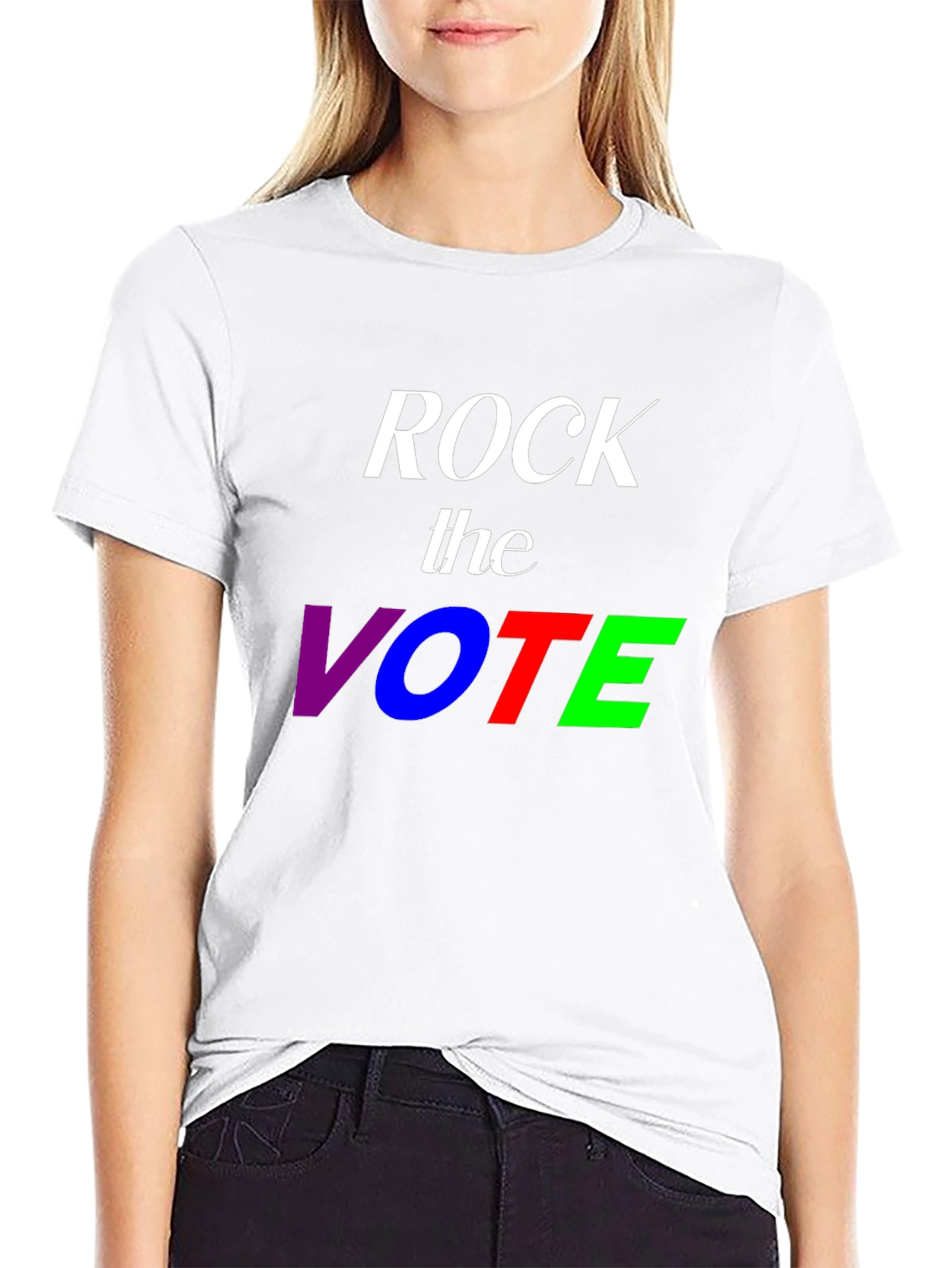 Rock the Vote T-Shirt - Patriotic Election Design