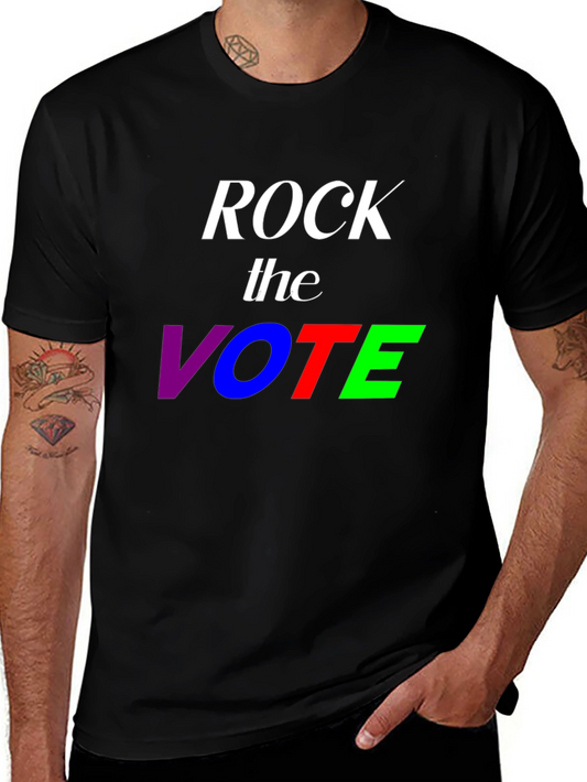 Rock the Vote T-Shirt - Patriotic Election Design