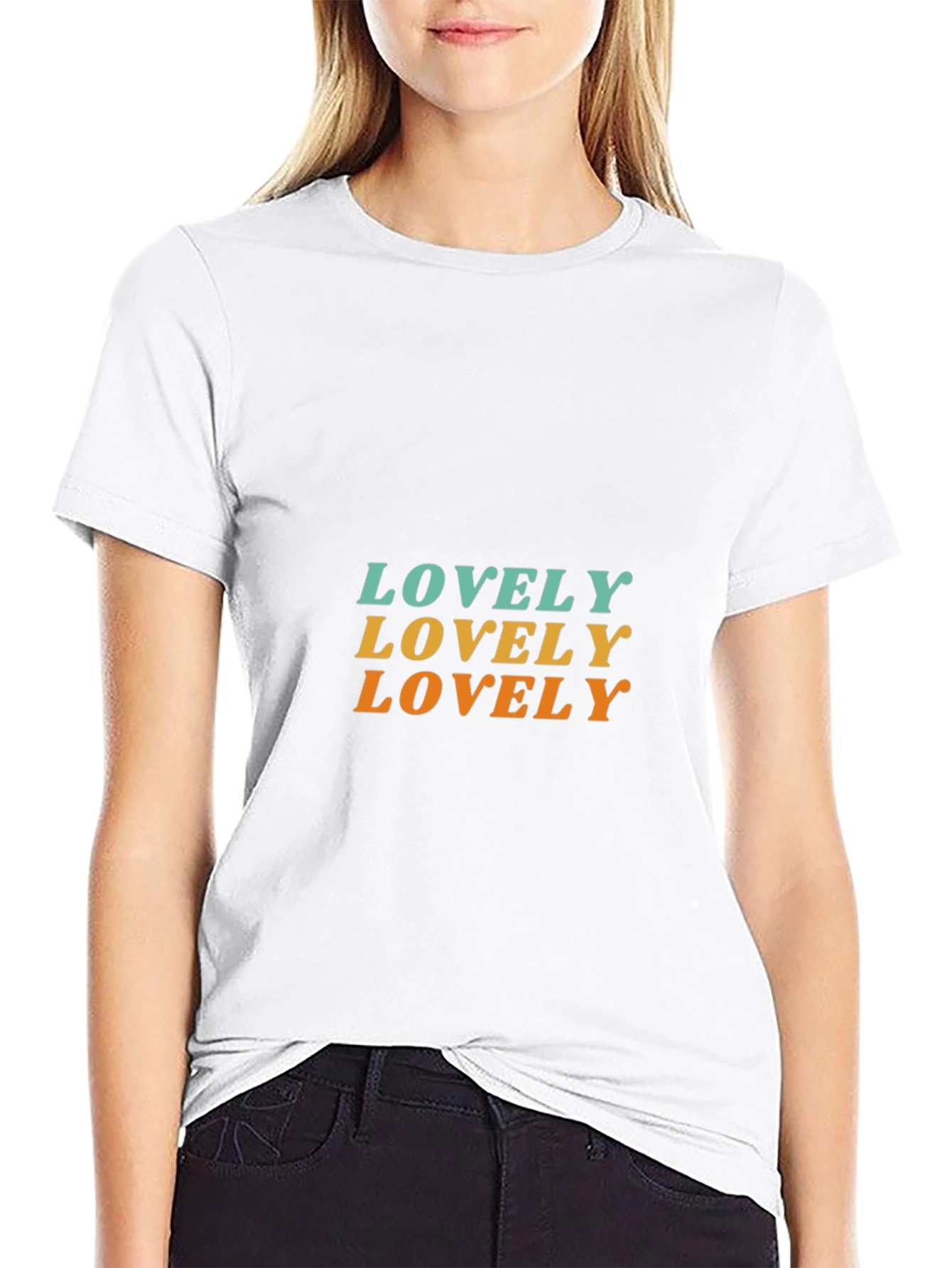 Lovely Graphic Tee - Retro Style