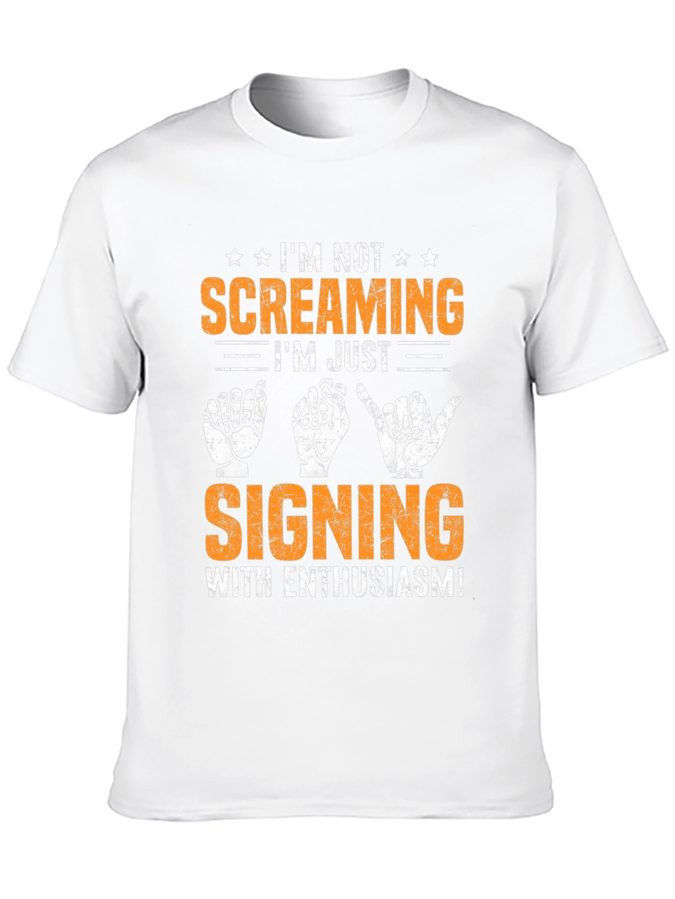 Signing with Enthusiasm T-Shirt - Black