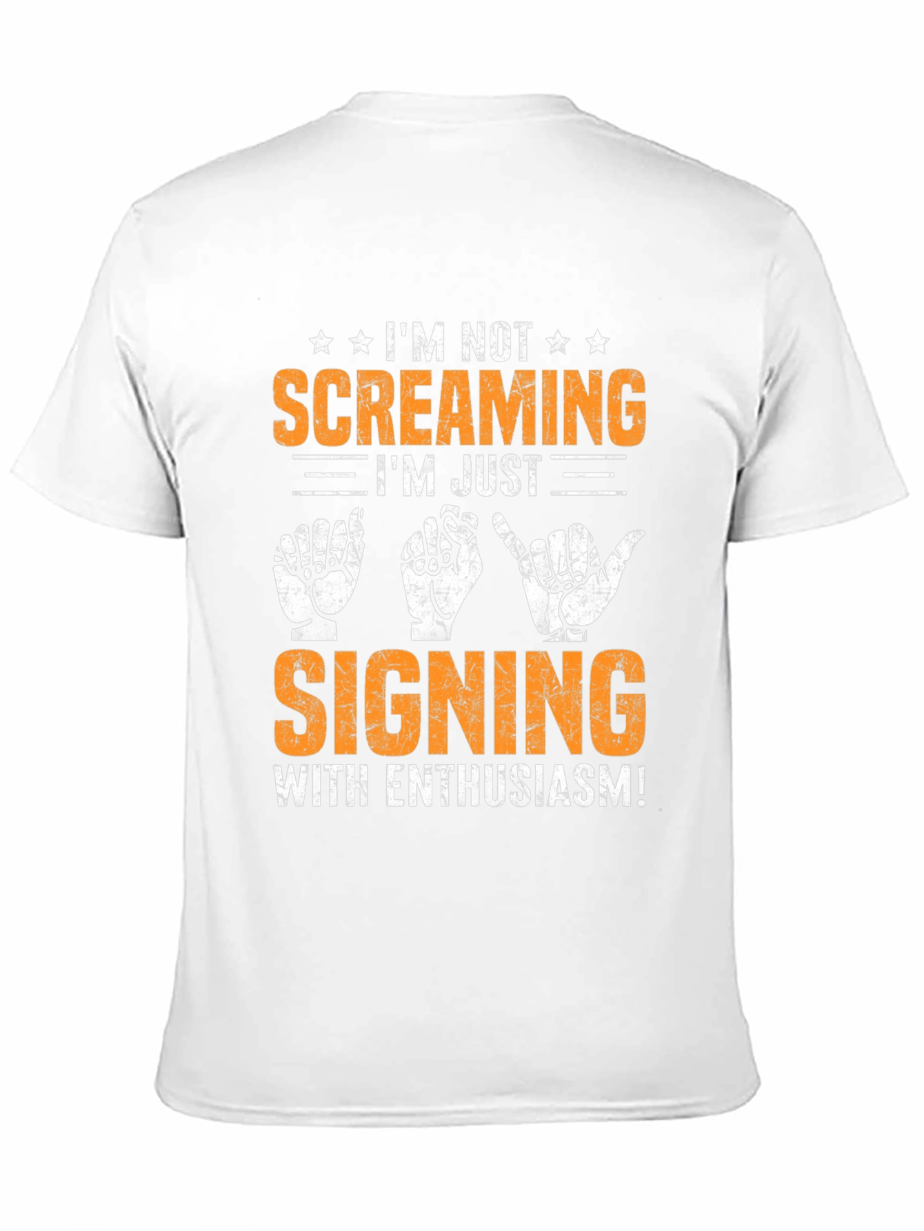 Signing with Enthusiasm T-Shirt - Black