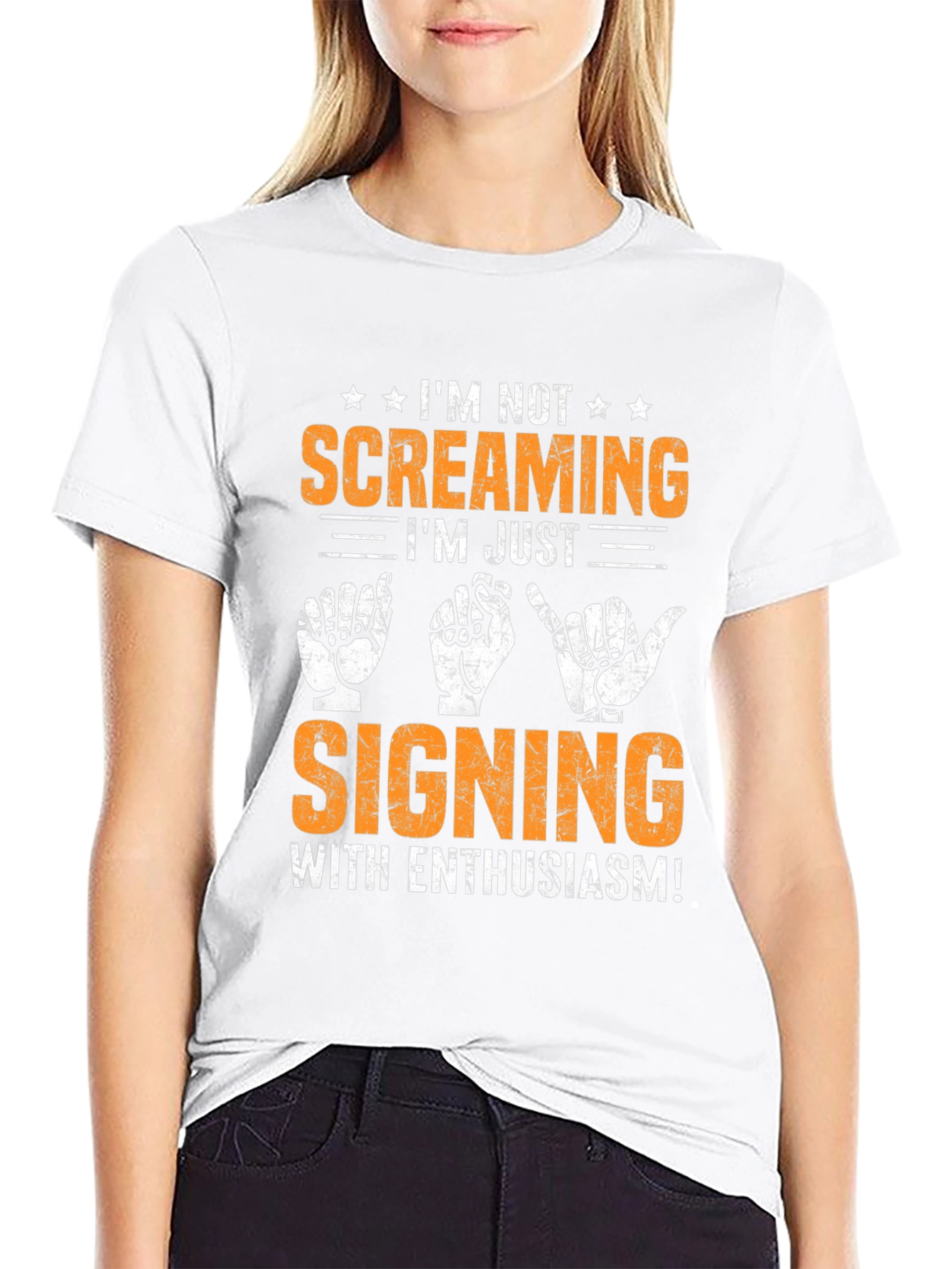 Signing with Enthusiasm T-Shirt - Black