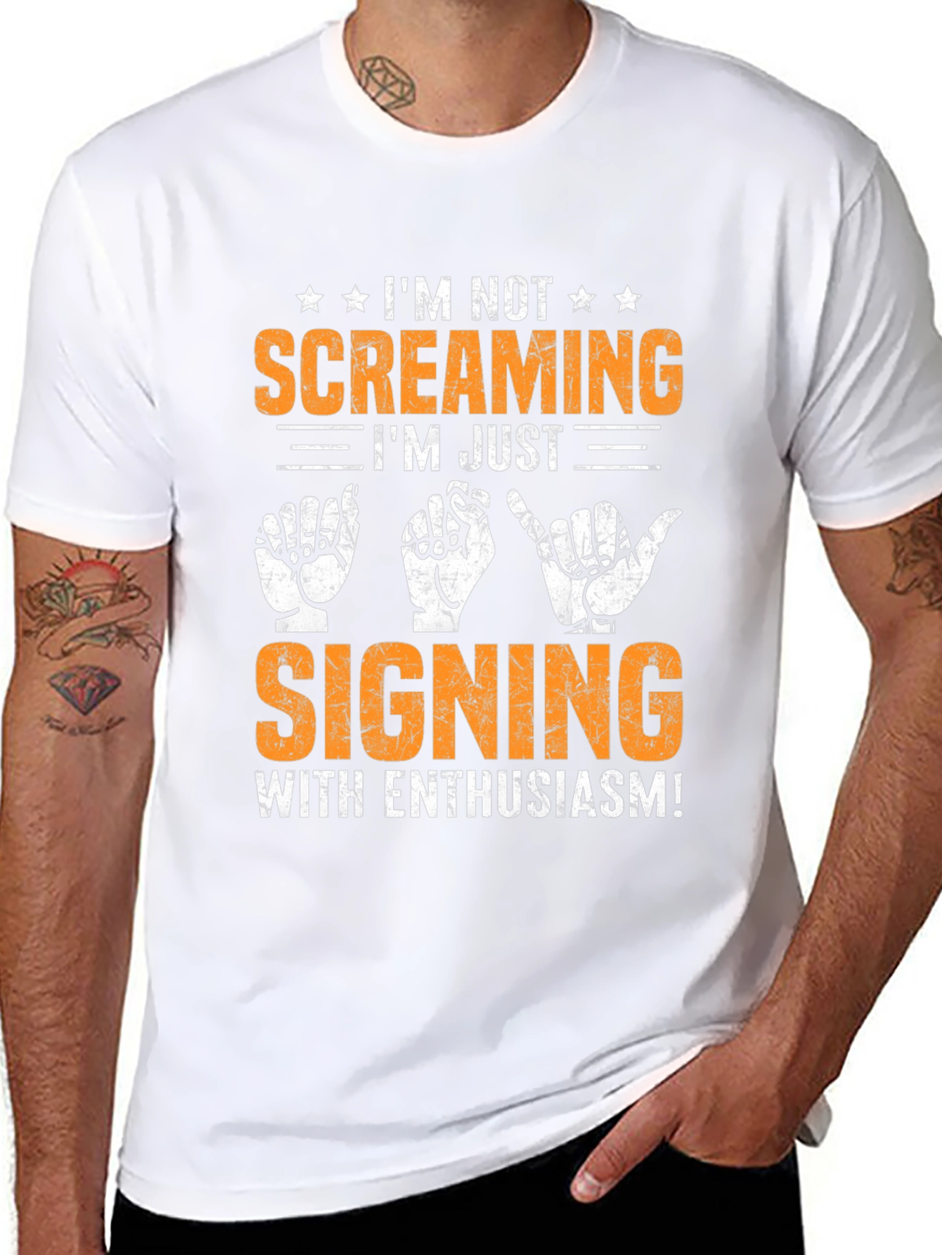 Signing with Enthusiasm T-Shirt - Black