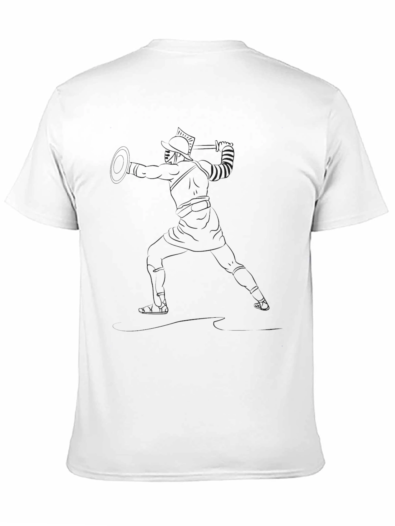 Gladiator Graphic Tee - Black