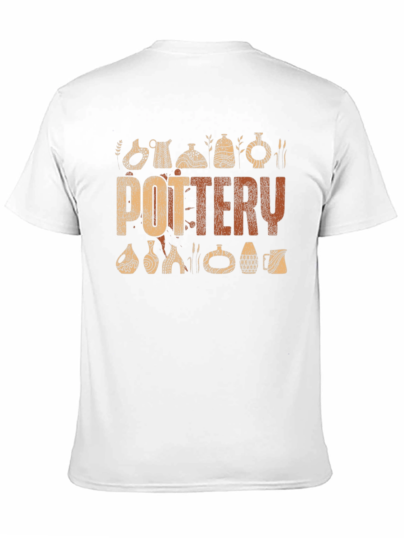 Pottery Graphic Print Crew Neck T-Shirt