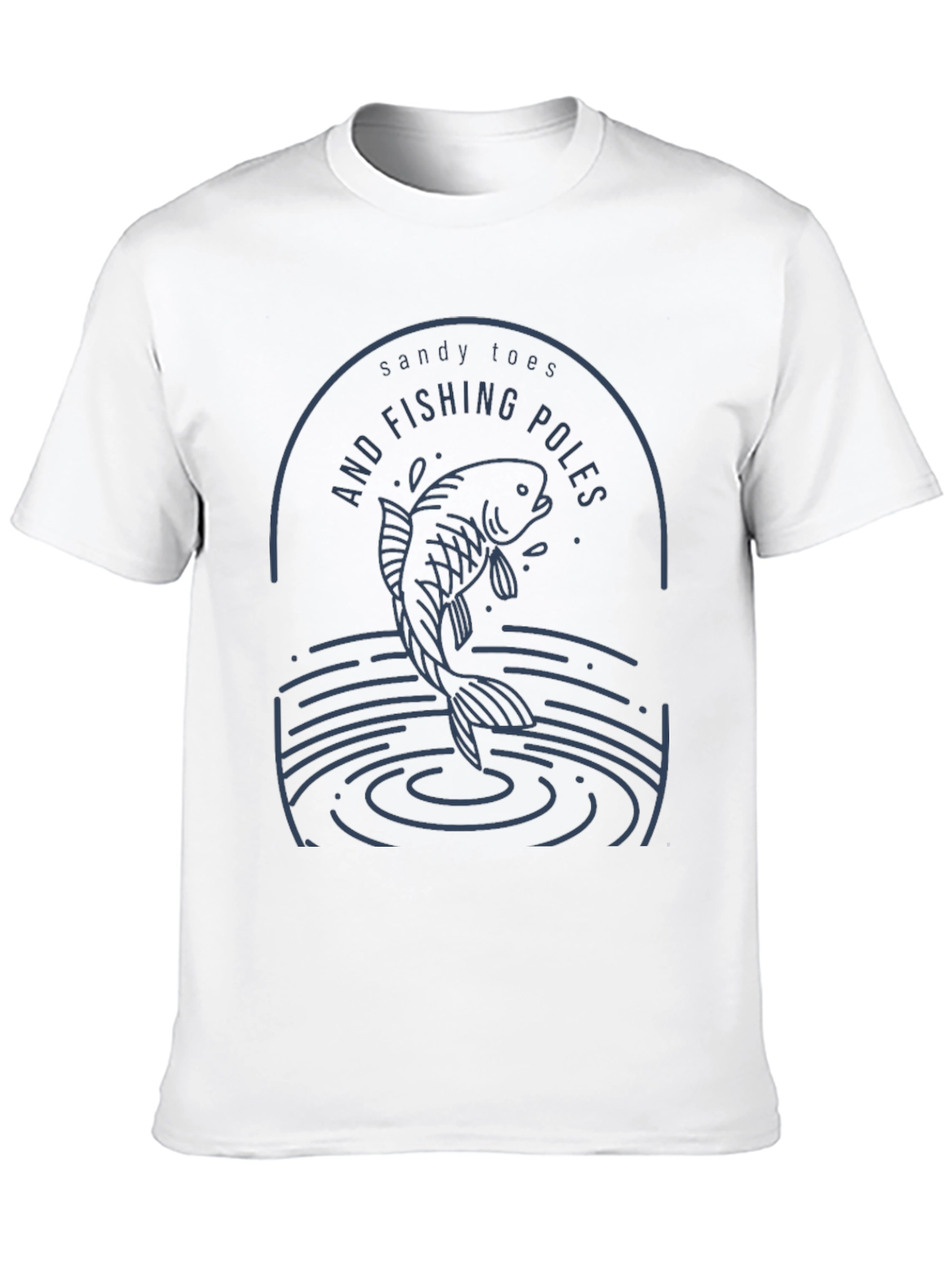 Sandy Toes and Fishing Poles Graphic Tee