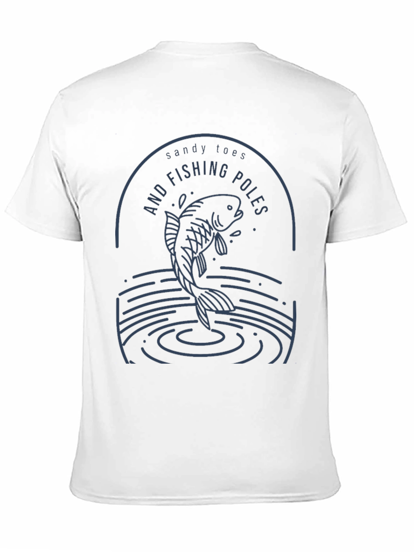 Sandy Toes and Fishing Poles Graphic Tee