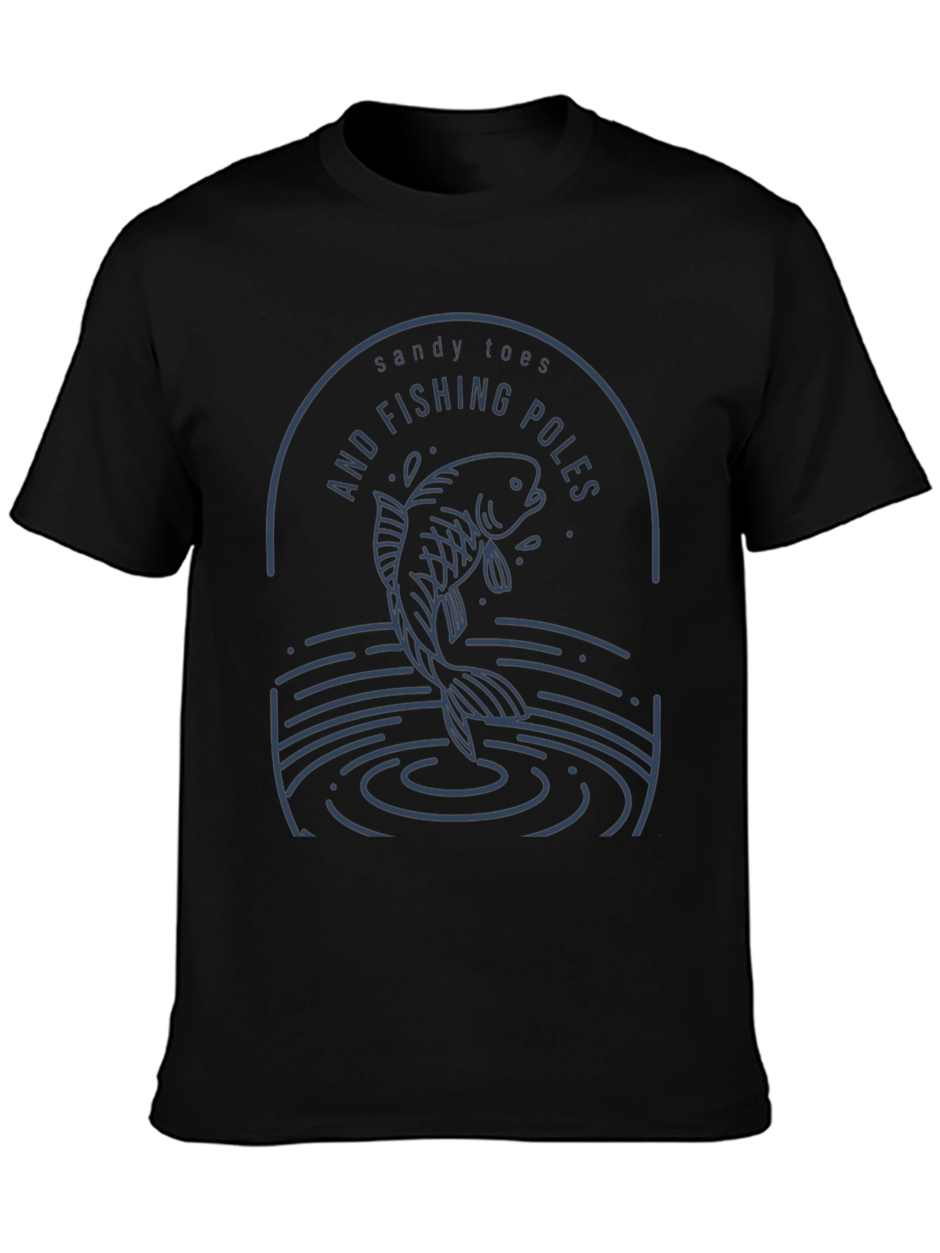 Sandy Toes and Fishing Poles Graphic Tee