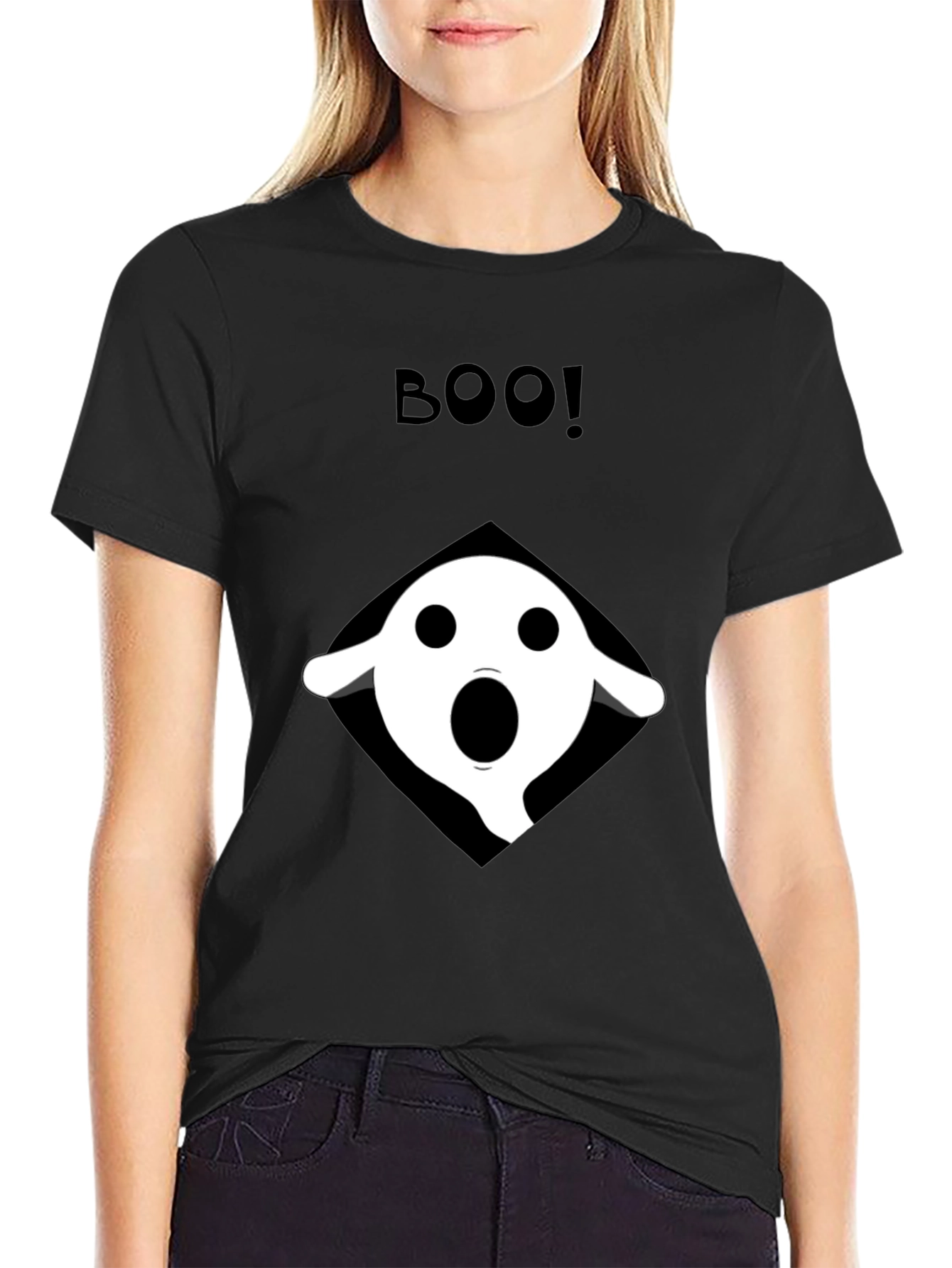 Spooky Boo! Ghost Graphic Tee - Halloween T-Shirt