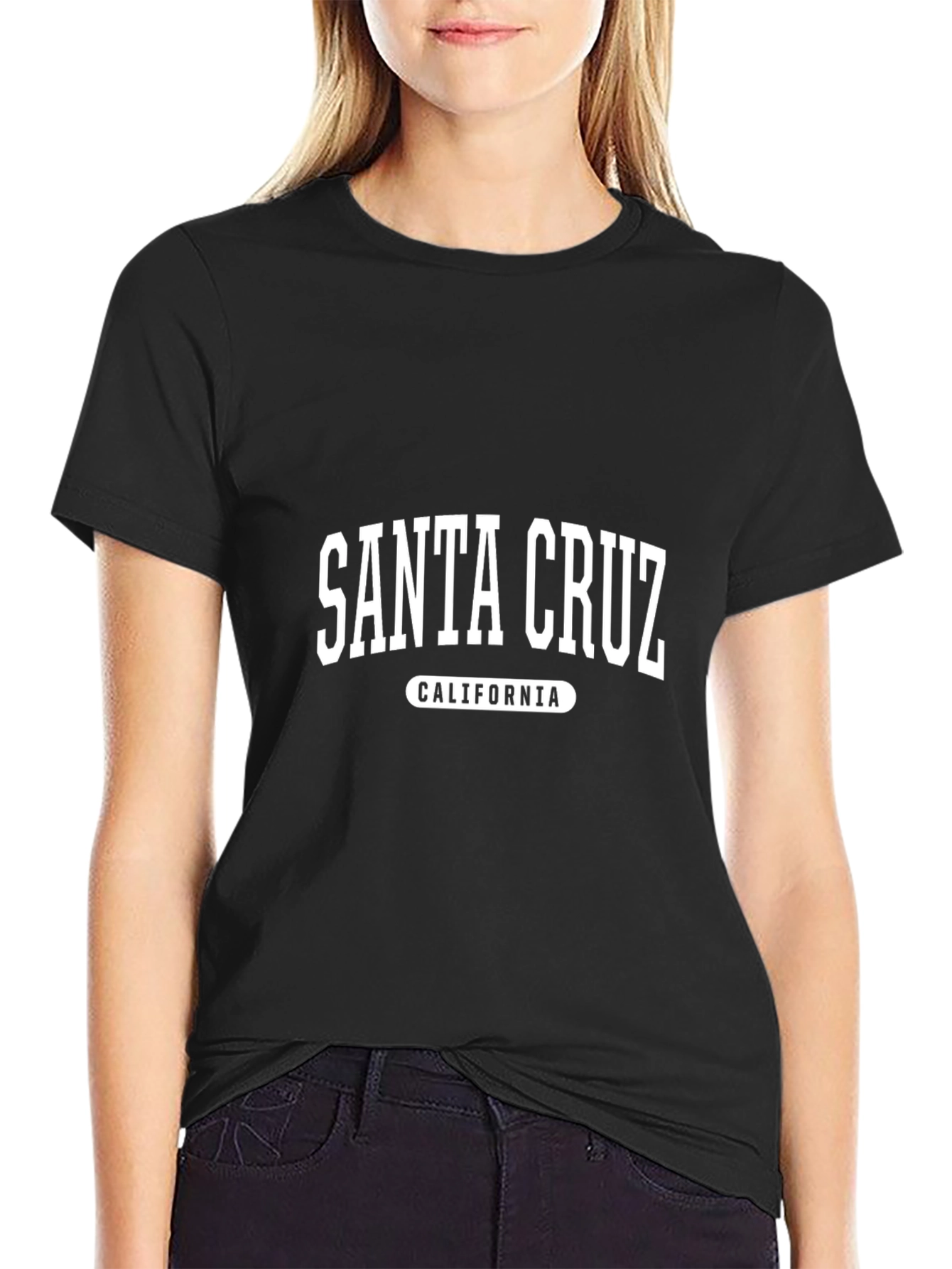 Santa Cruz California Graphic Tee - Black