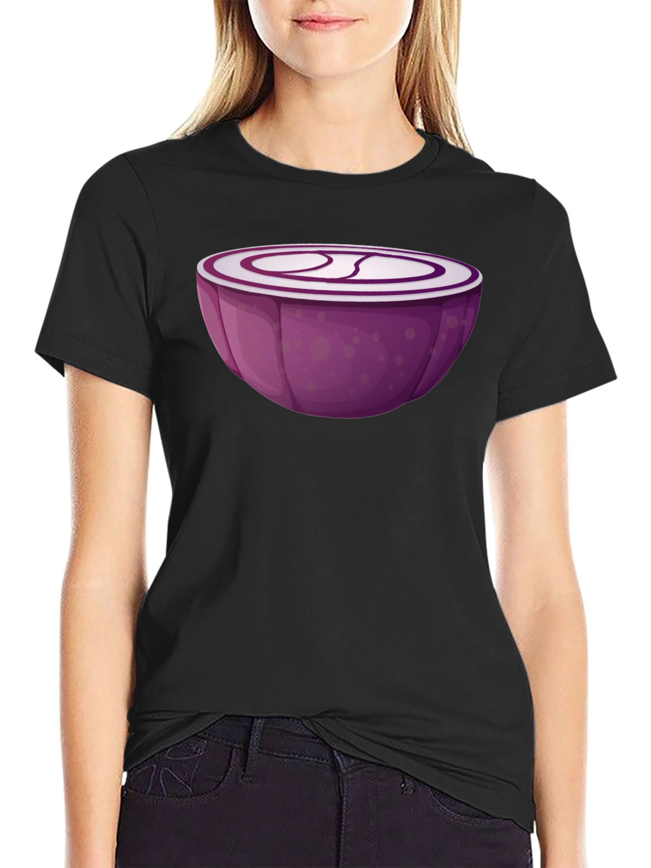 Red Onion Slice Graphic T-Shirt