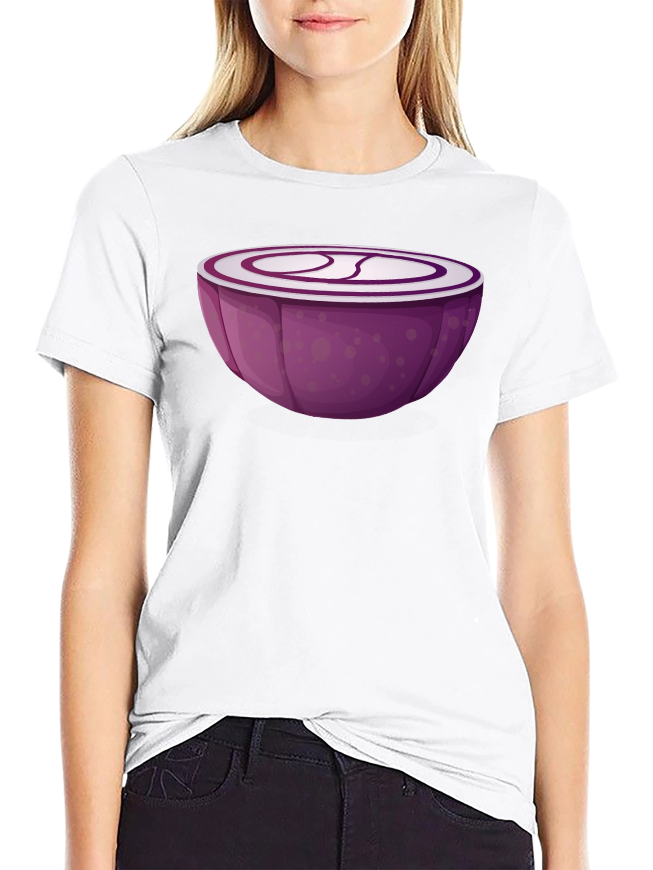 Red Onion Slice Graphic T-Shirt