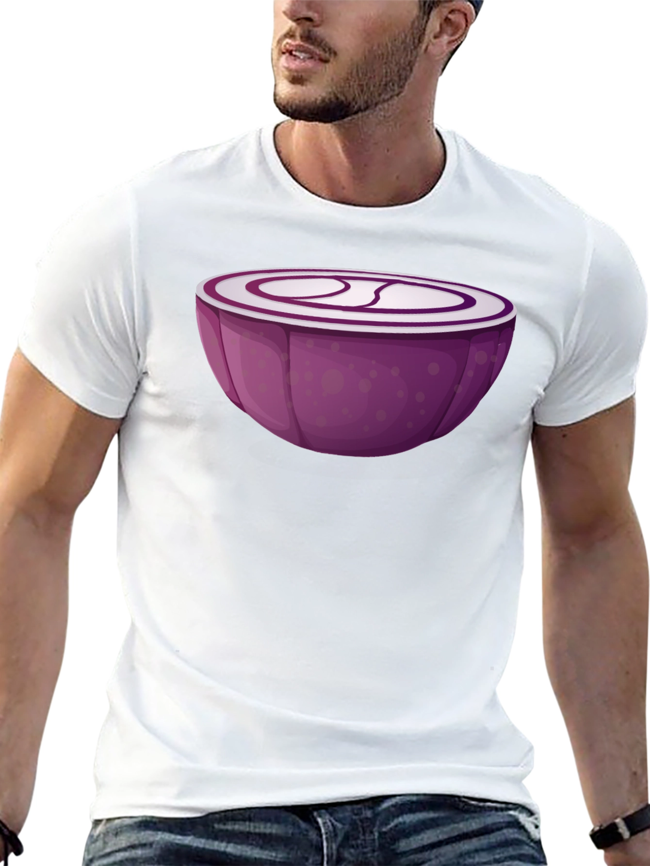 Red Onion Slice Graphic T-Shirt