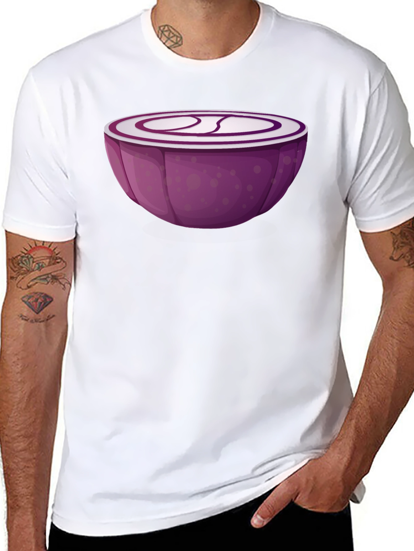 Red Onion Slice Graphic T-Shirt