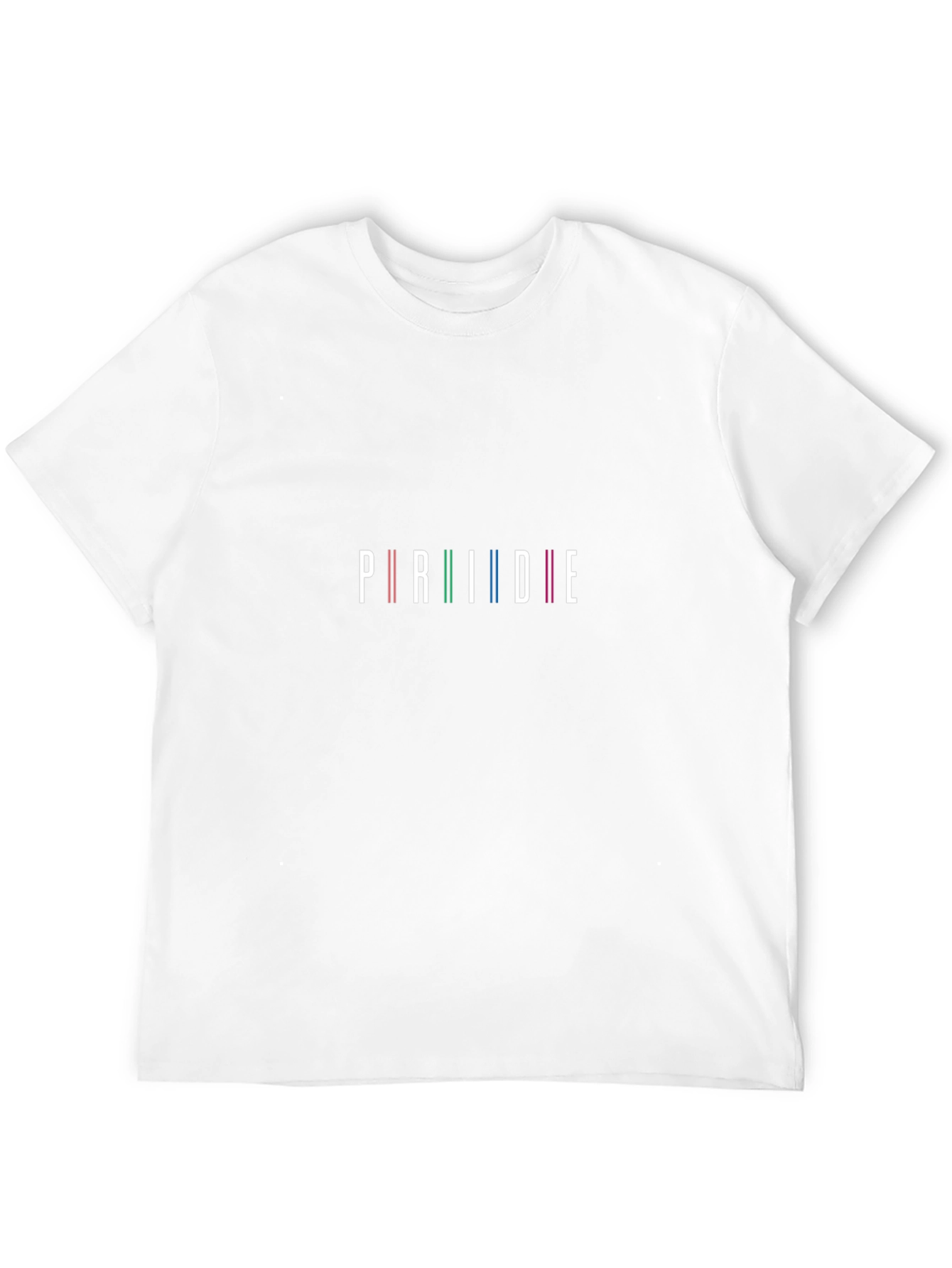 Pride Rainbow Stripe Graphic Black T-Shirt