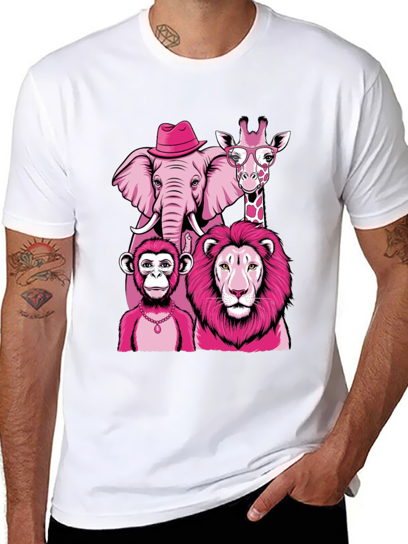 Pink Animal Squad T-Shirt