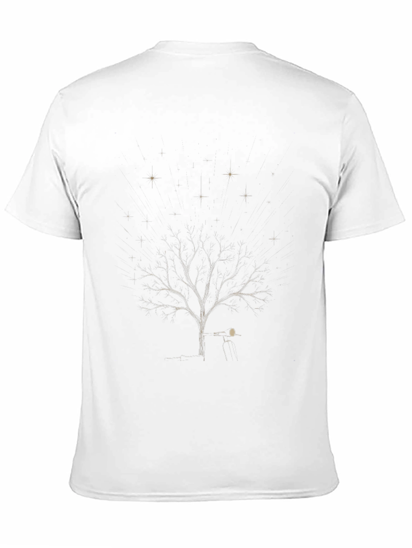 Night Sky Tree Graphic Tee - Soft Cotton Blend
