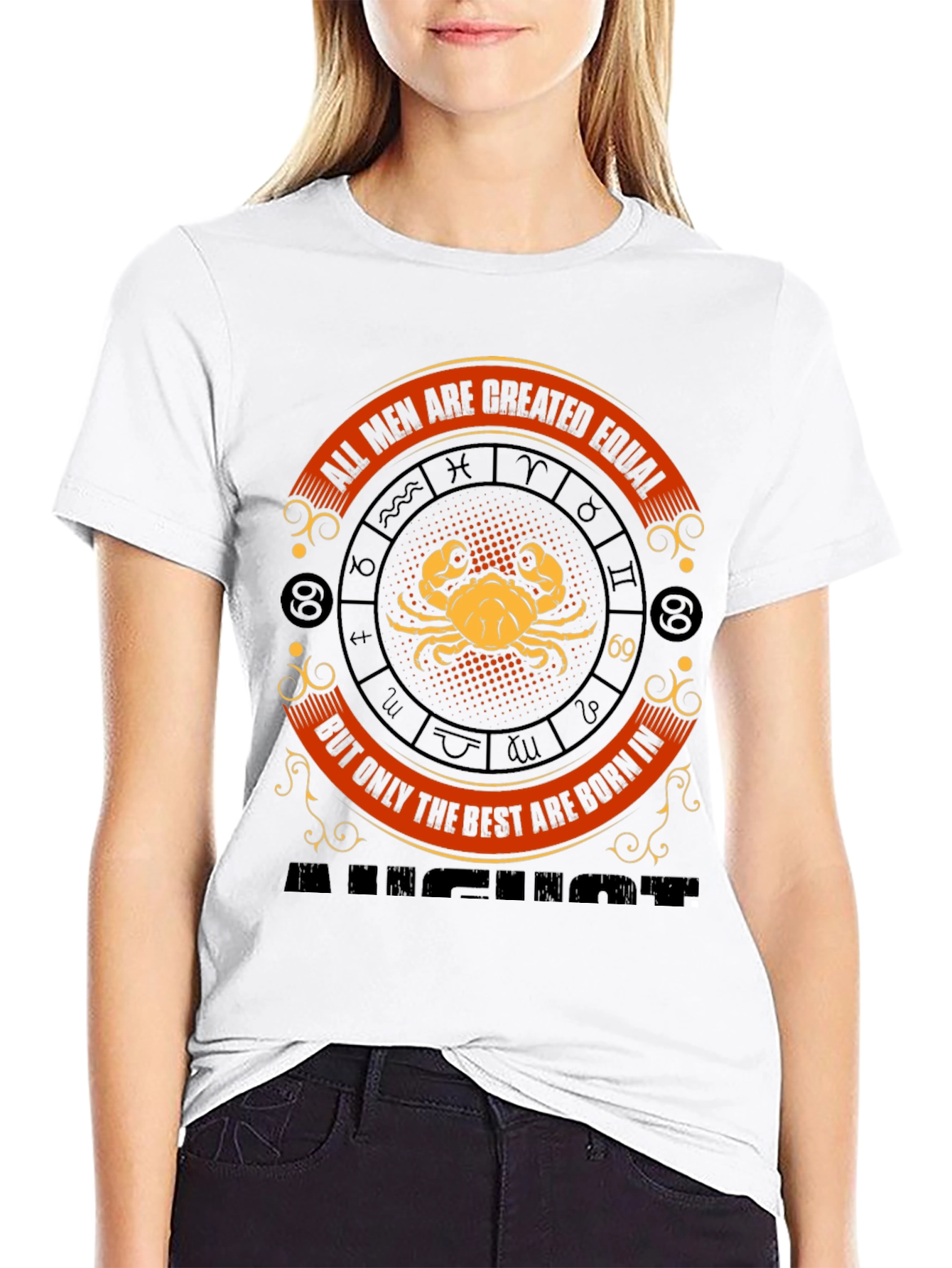 Cancer Zodiac T-Shirt - All Men Are Created Equal