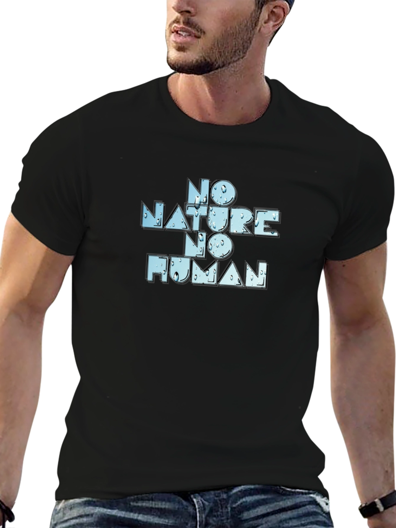 No Nature No Human Graphic T-Shirt