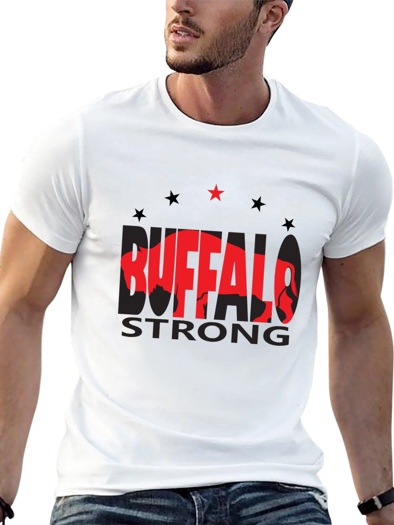 Buffalo Strong Graphic Tee - Black