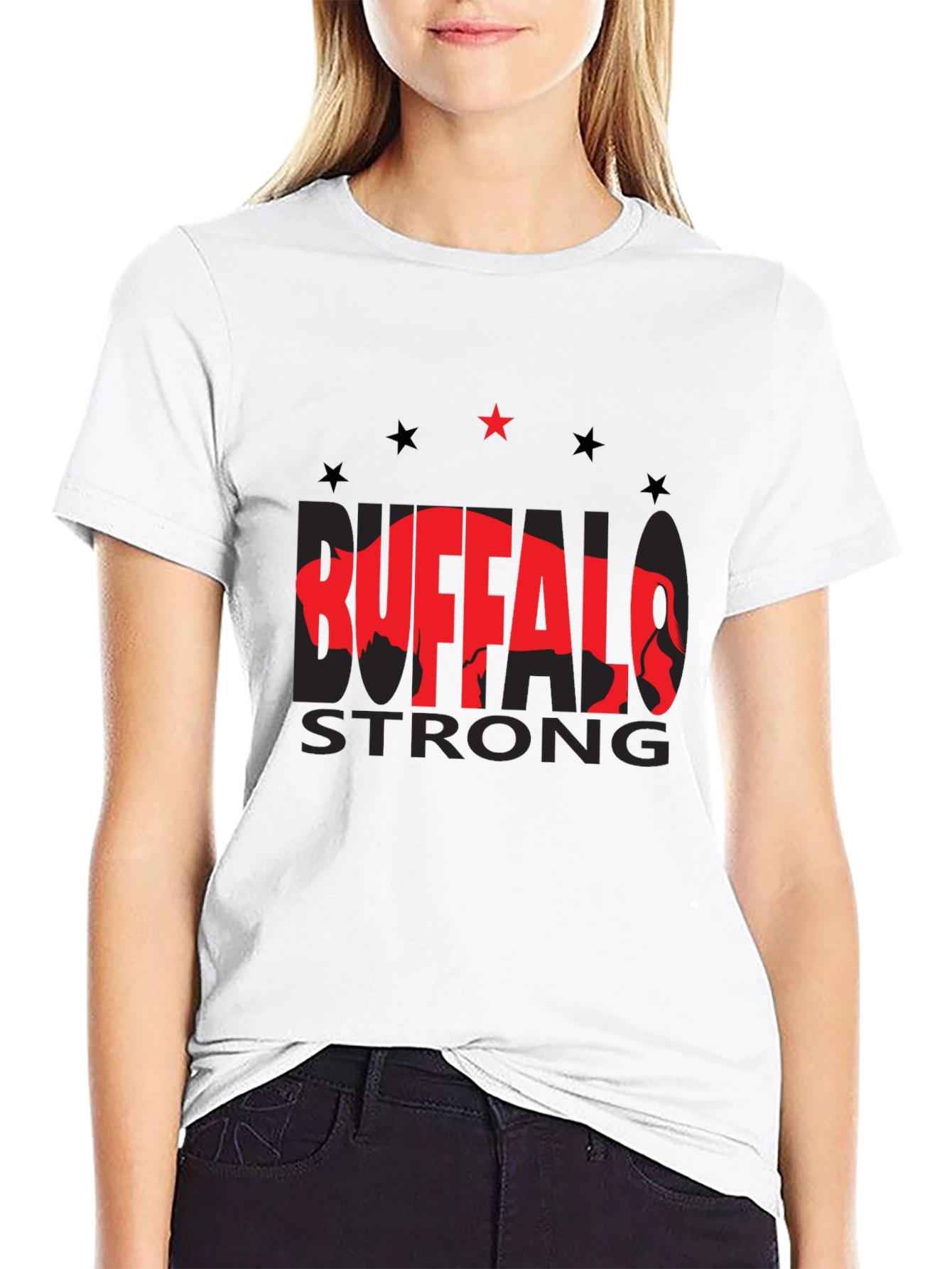 Buffalo Strong Graphic Tee - Black