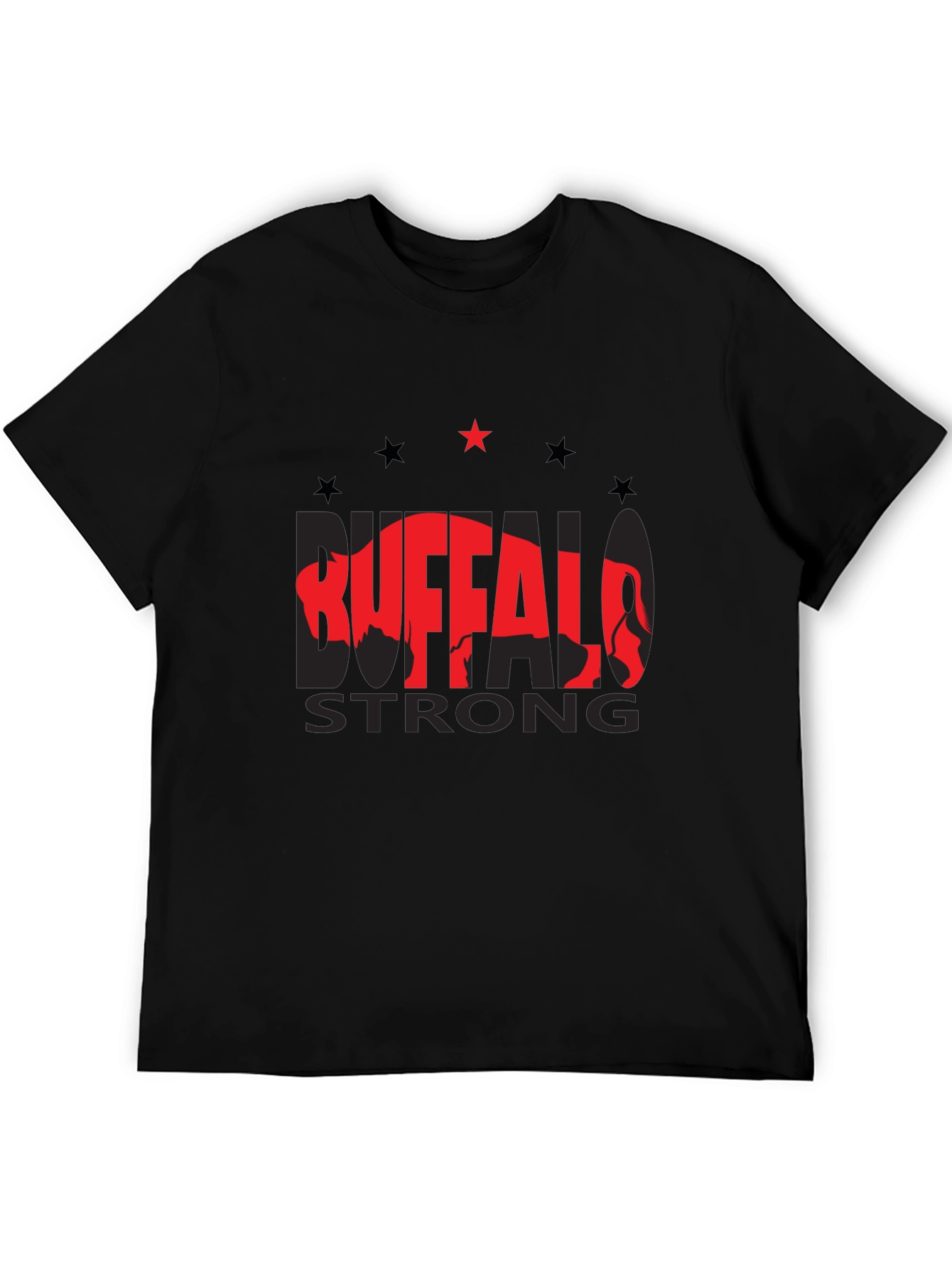 Buffalo Strong Graphic Tee - Black