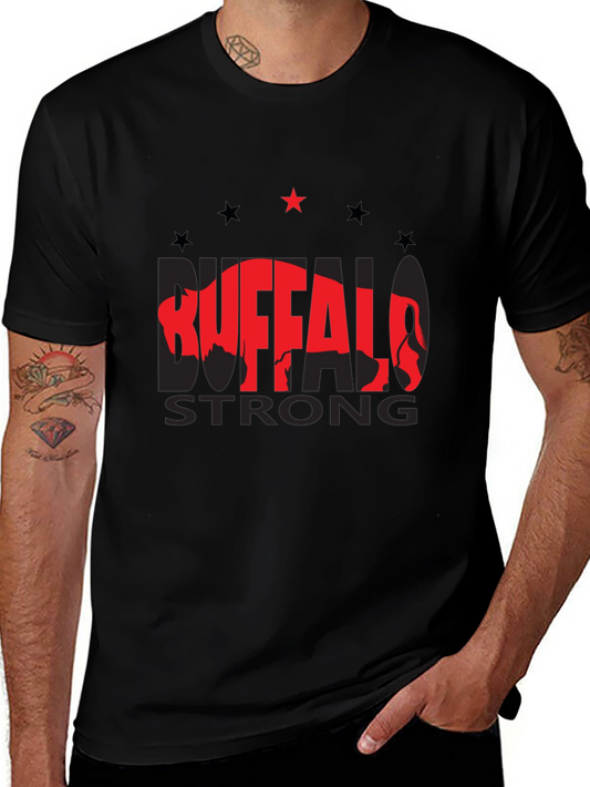 Buffalo Strong Graphic Tee - Black