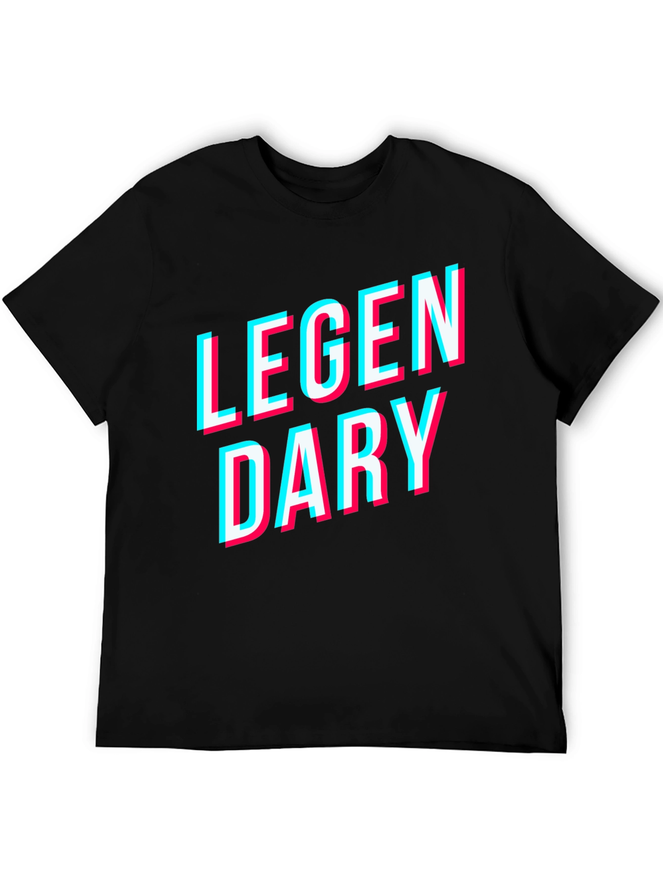 Legendary Graphic Tee - Black Cotton T-Shirt
