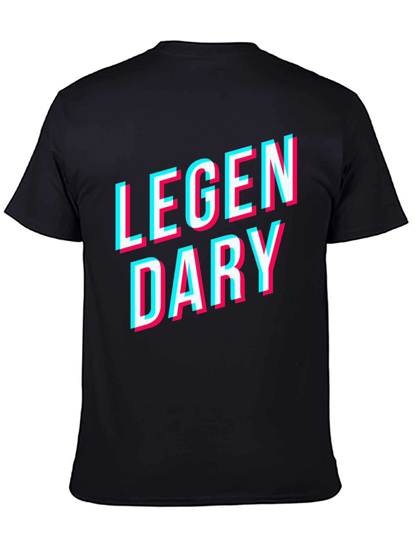 Legendary Graphic Tee - Black Cotton T-Shirt