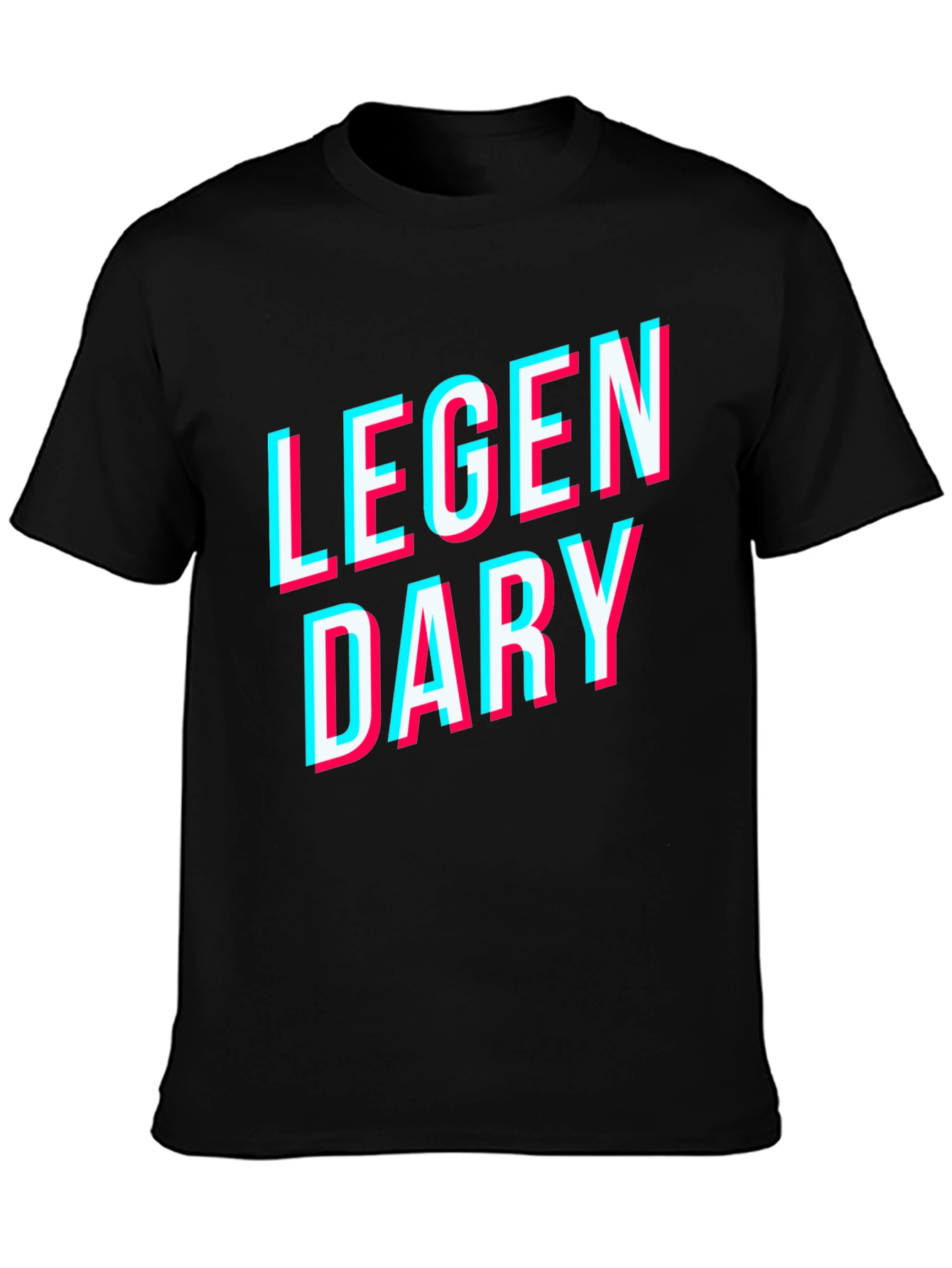 Legendary Graphic Tee - Black Cotton T-Shirt