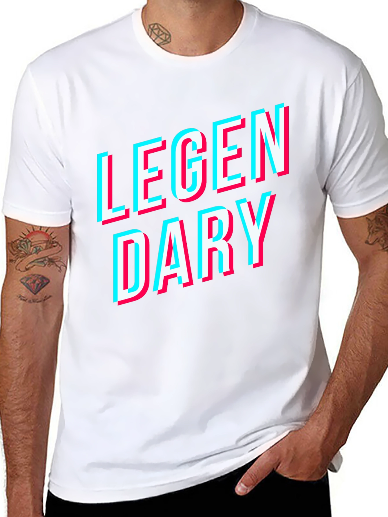 Legendary Graphic Tee - Black Cotton T-Shirt