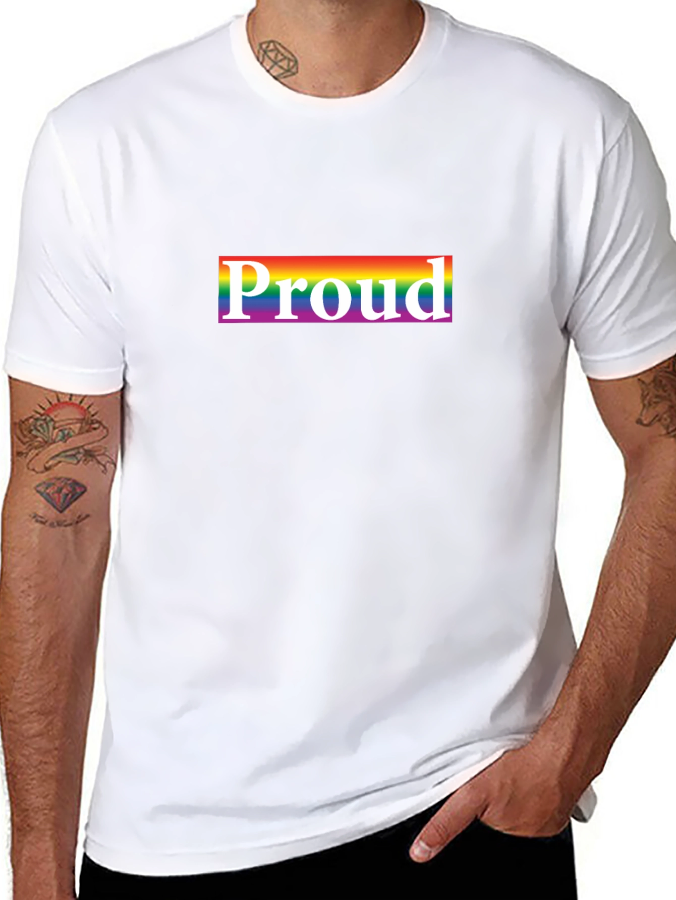 Proud LGBTQ+ Rainbow T-Shirt - Pride Month Apparel