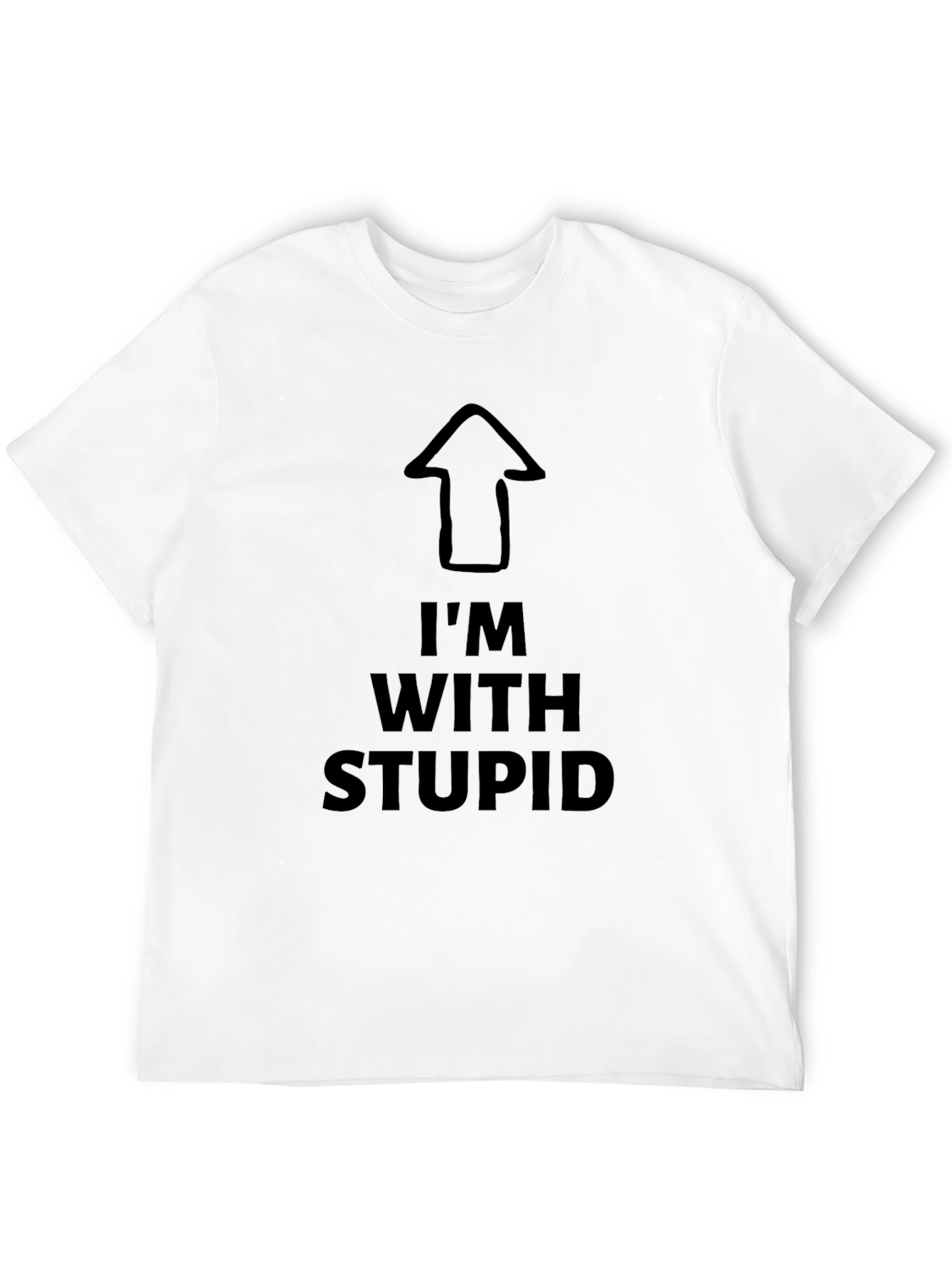 Im With Stupid Tee - Funny Graphic T-Shirt
