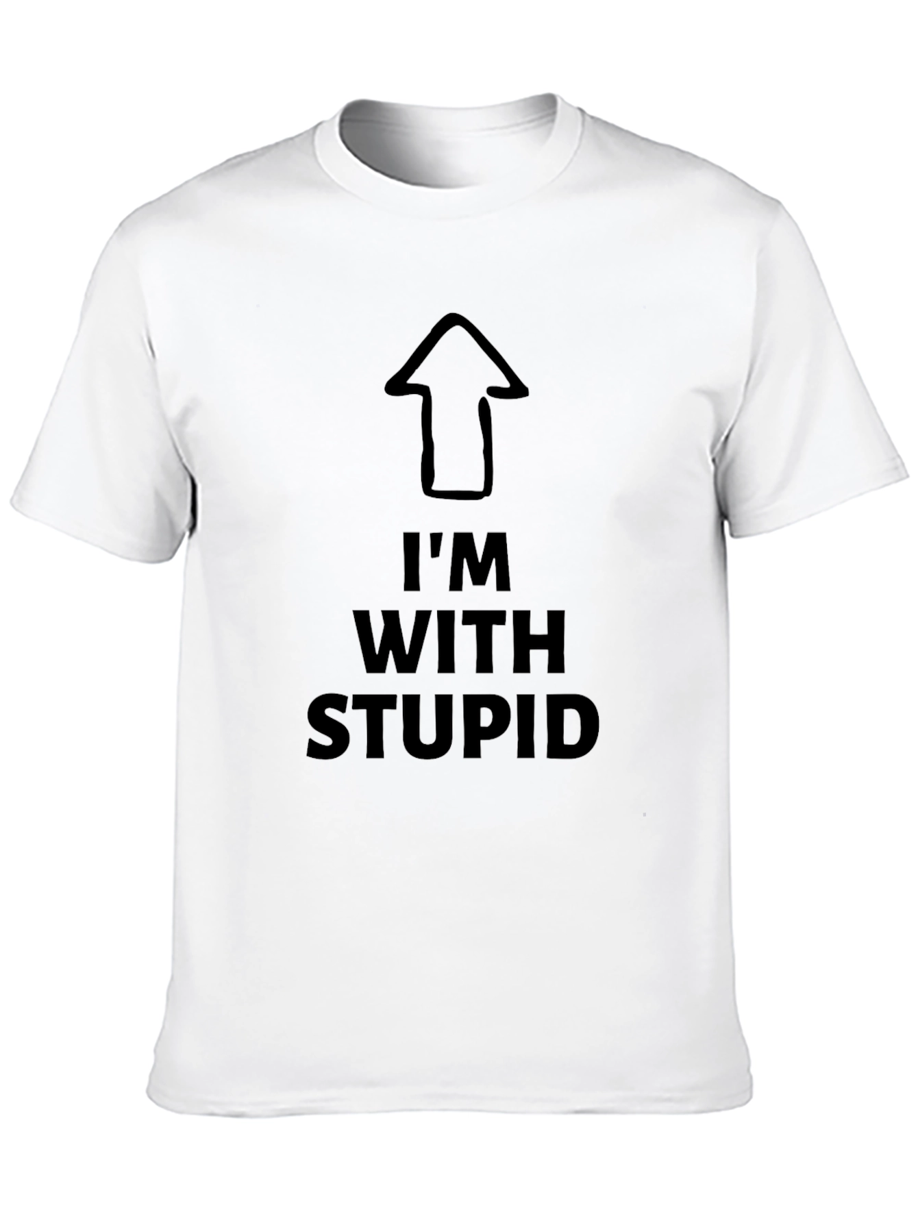 Im With Stupid Tee - Funny Graphic T-Shirt