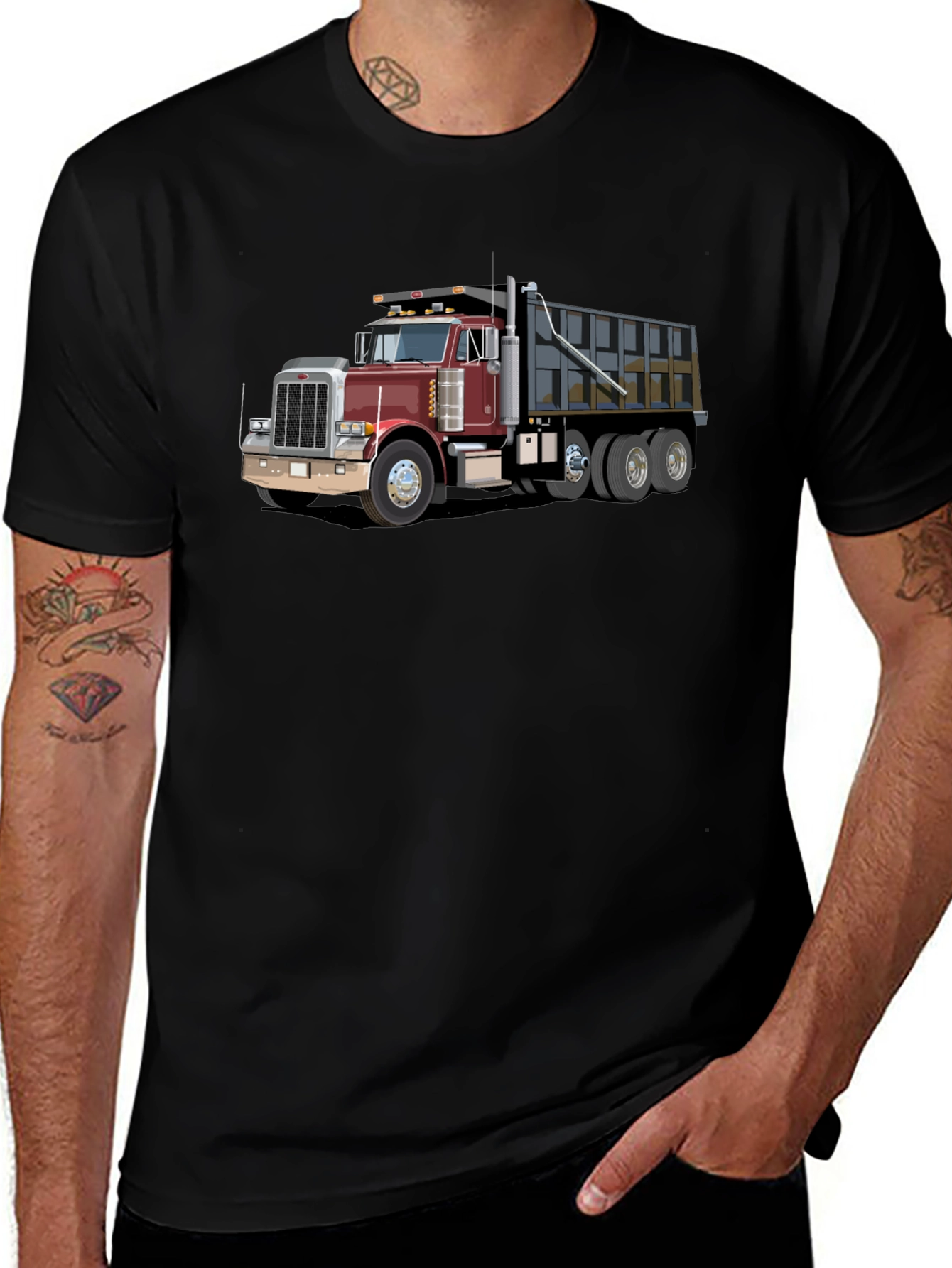 Dump Truck Graphic Tee - Heavy Duty Style
