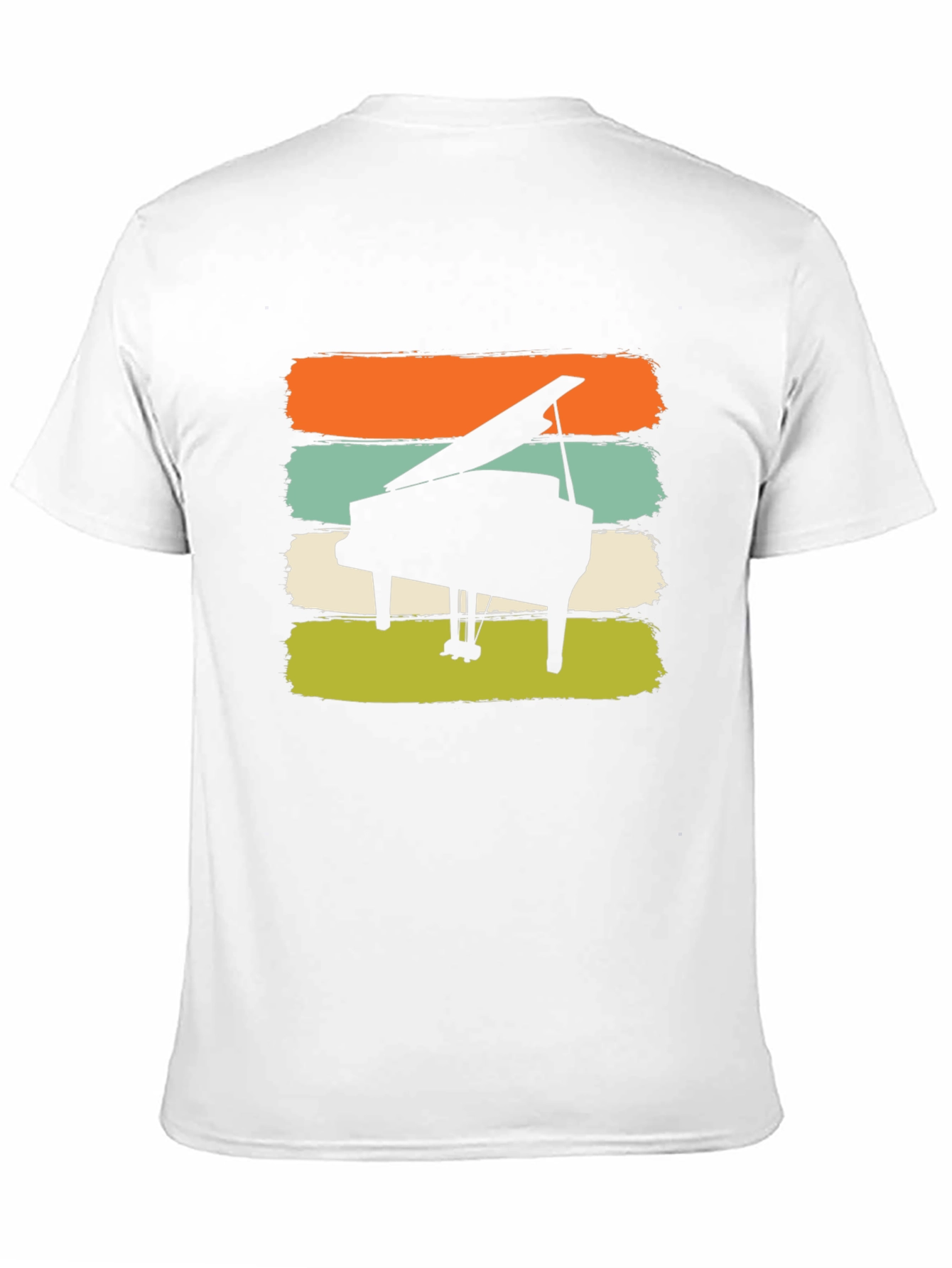Retro Piano Graphic Tee - Music Lovers Shirt