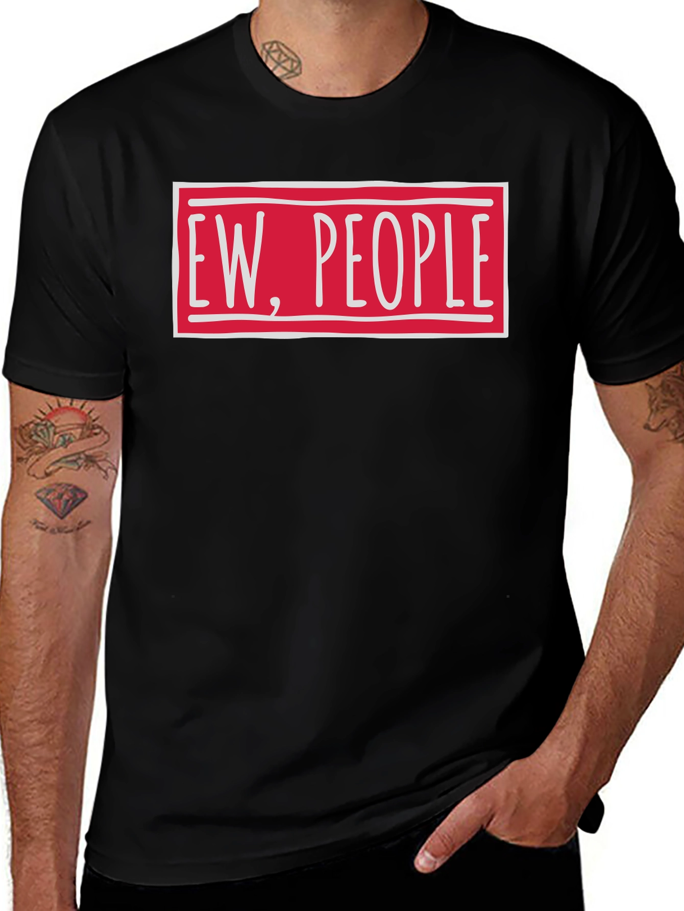 Ew People Funny Graphic T-Shirt