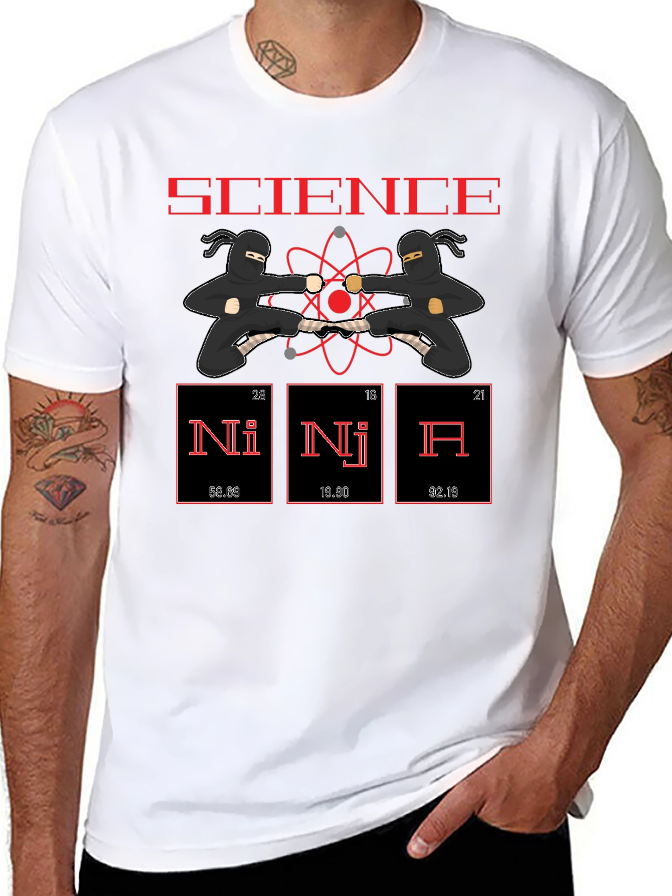 Science Ninja Periodic Table T-Shirt