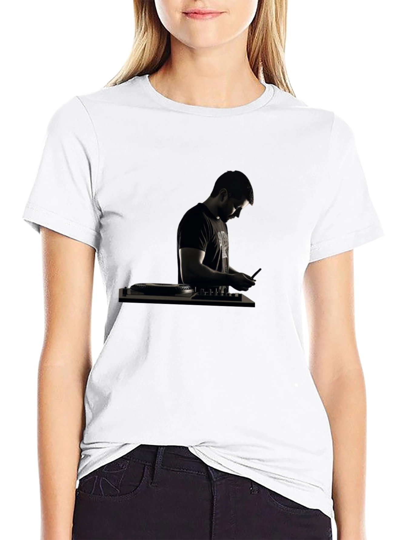DJ Graphic Black T-Shirt