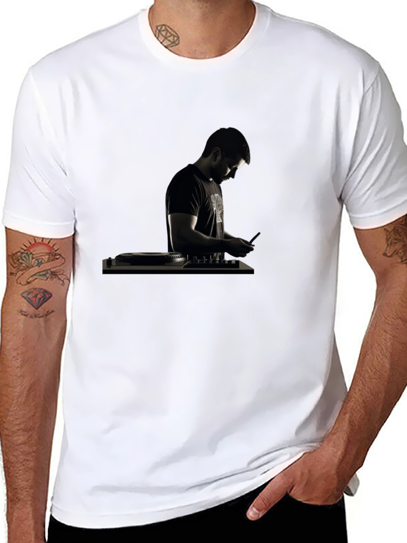 DJ Graphic Black T-Shirt