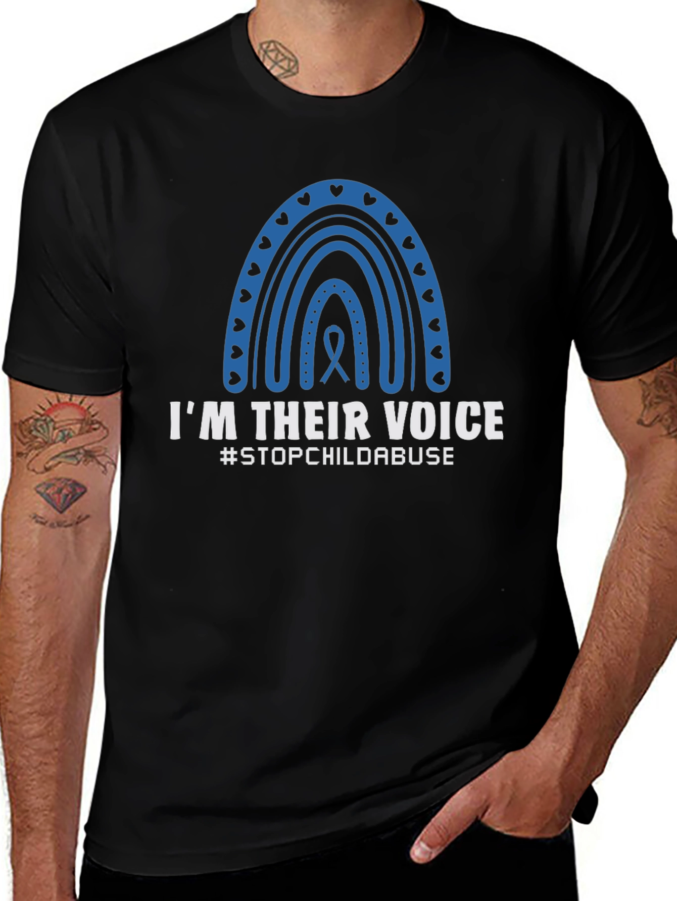 Im Their Voice T-Shirt - Stop Child Abuse Awareness