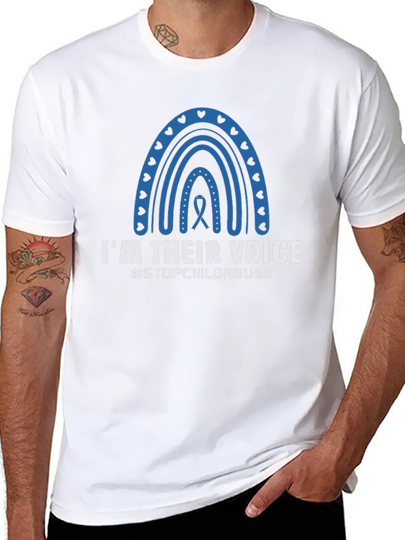 Im Their Voice T-Shirt - Stop Child Abuse Awareness