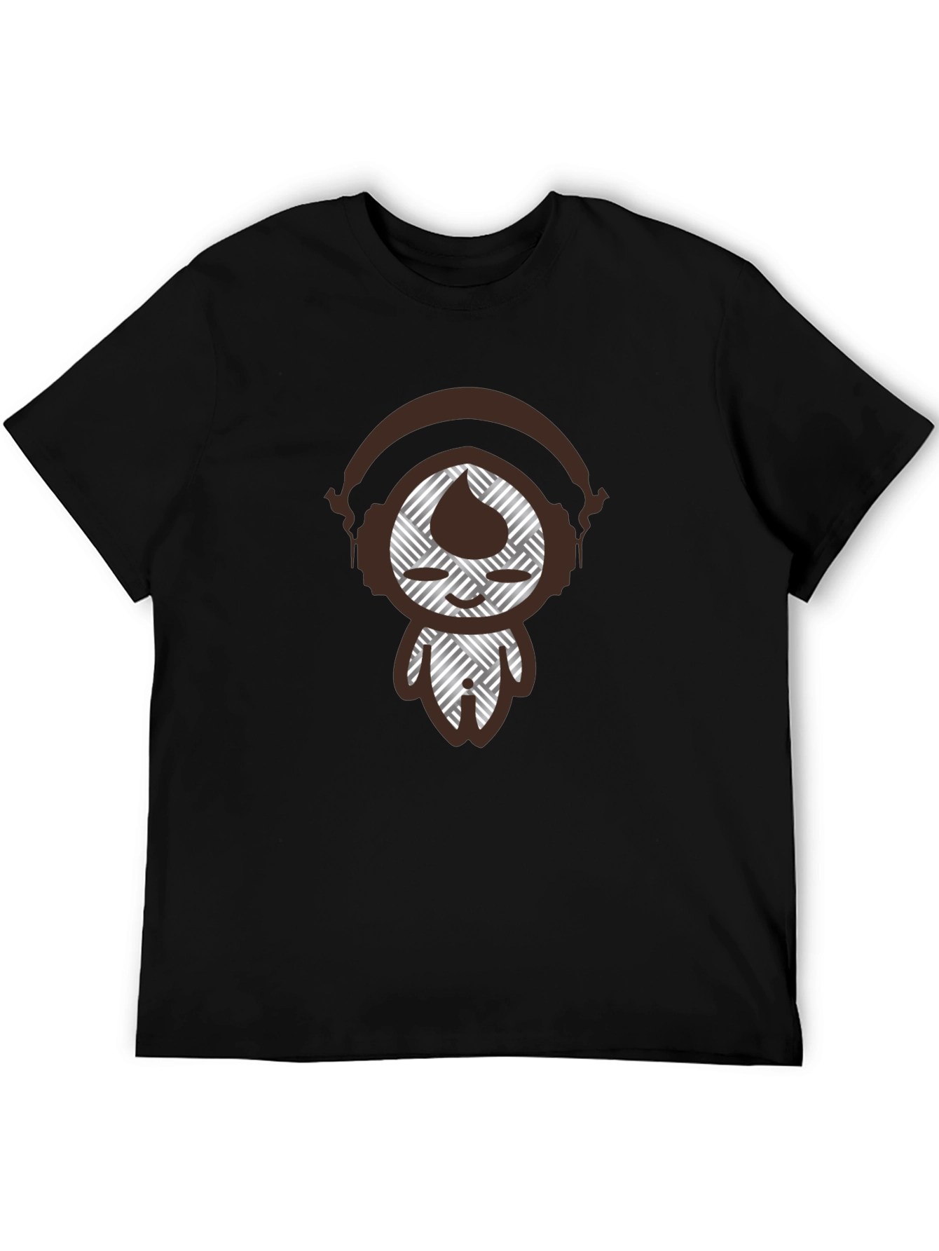 Abstract DJ Graphic Tee - Mens Black T-Shirt