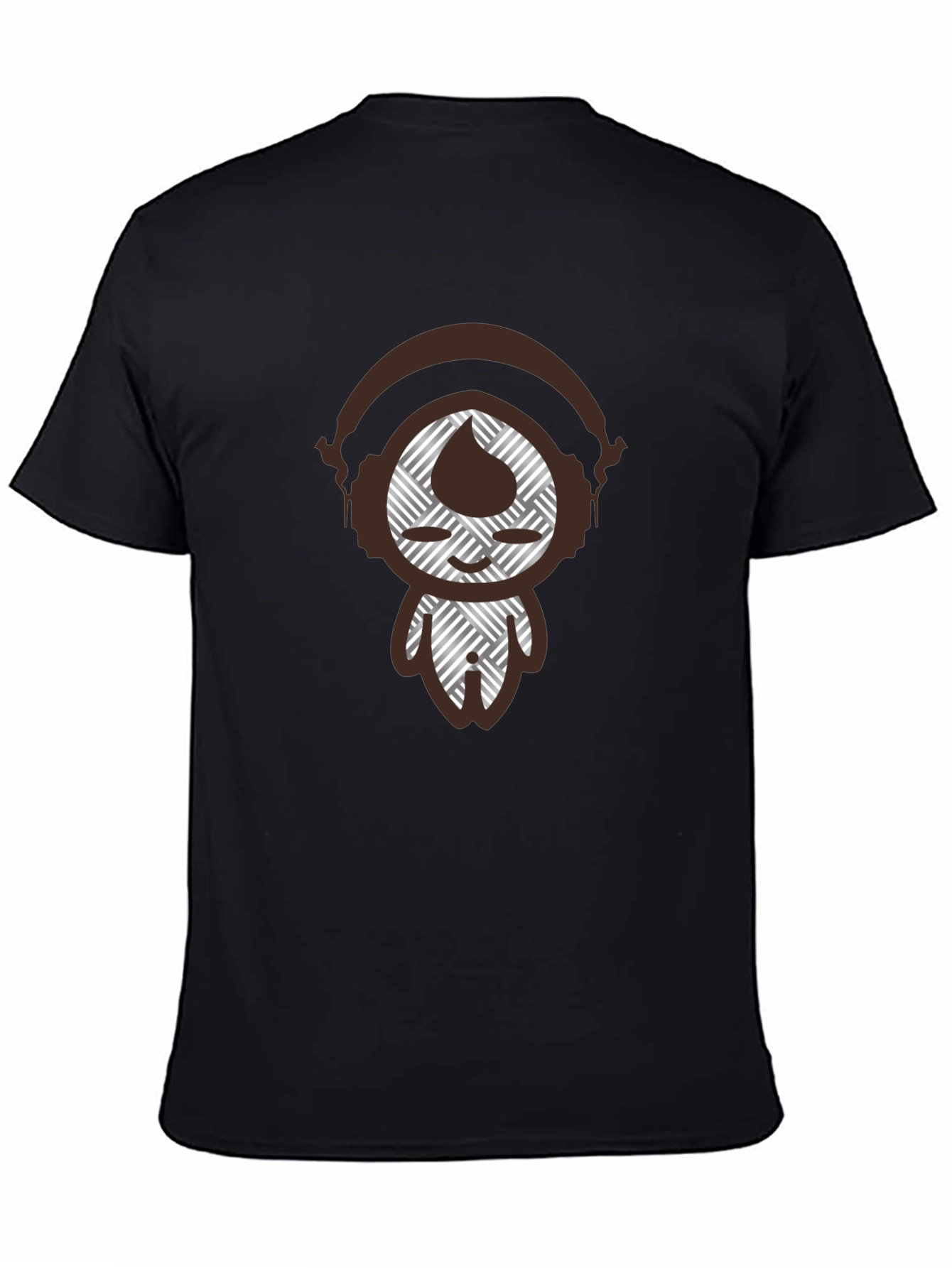 Abstract DJ Graphic Tee - Mens Black T-Shirt