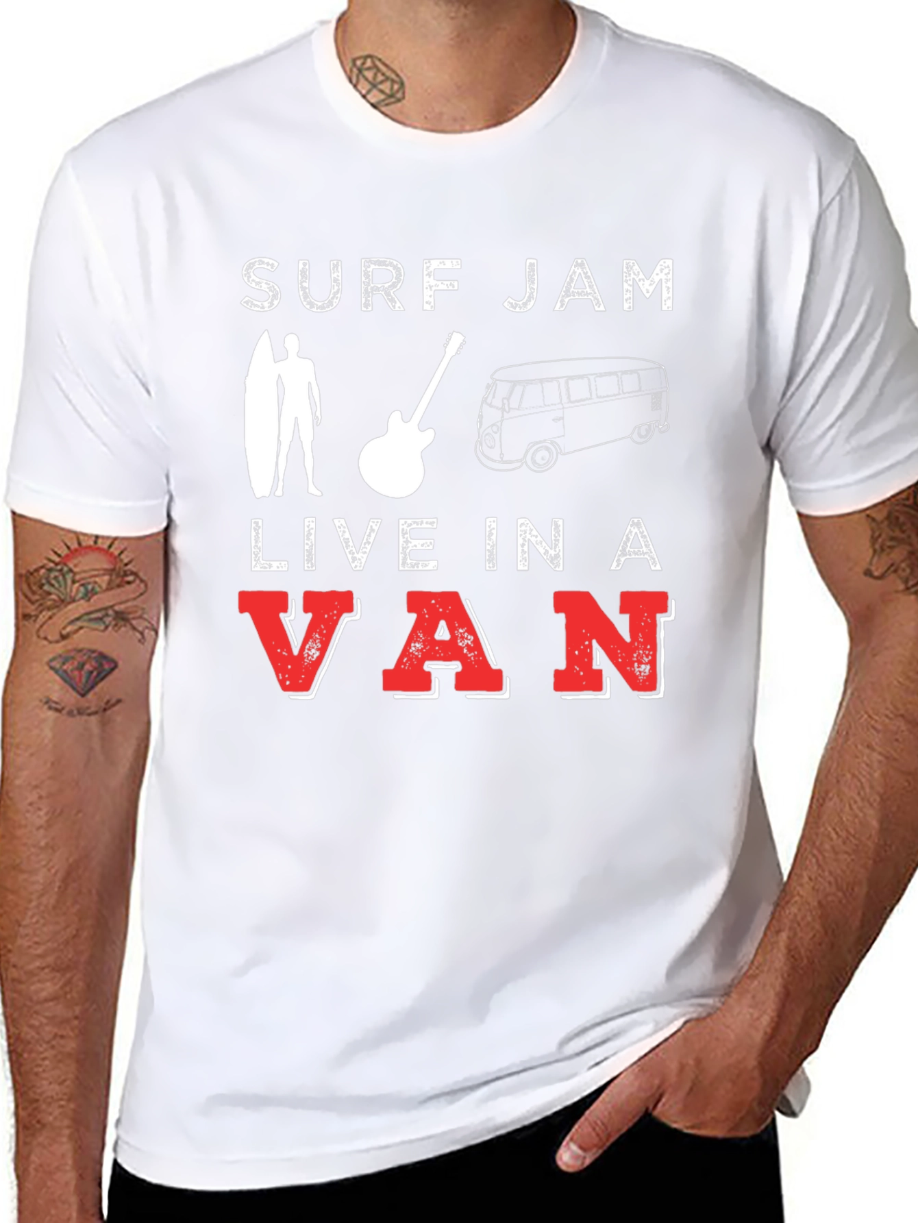 Surf Jam Live In A Van Graphic T-Shirt