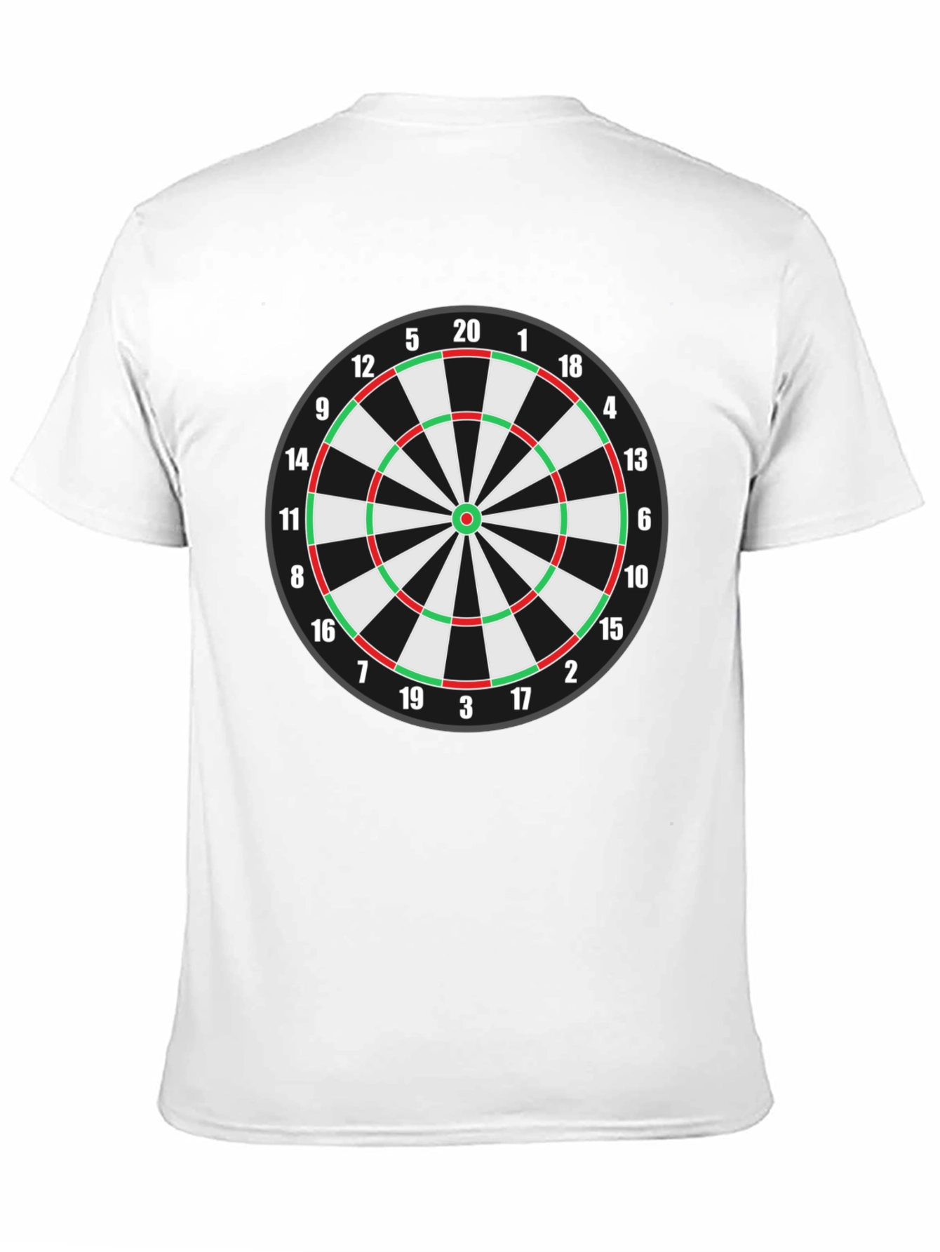 Dartboard T-Shirt - Black Cotton Blend Tee