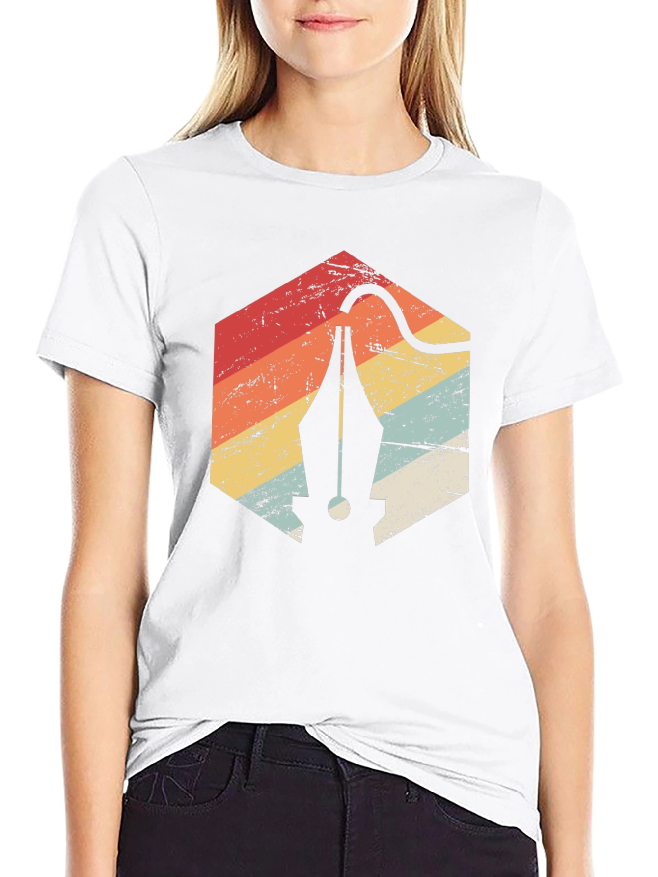 Retro Graphic Designer Pen T-Shirt
