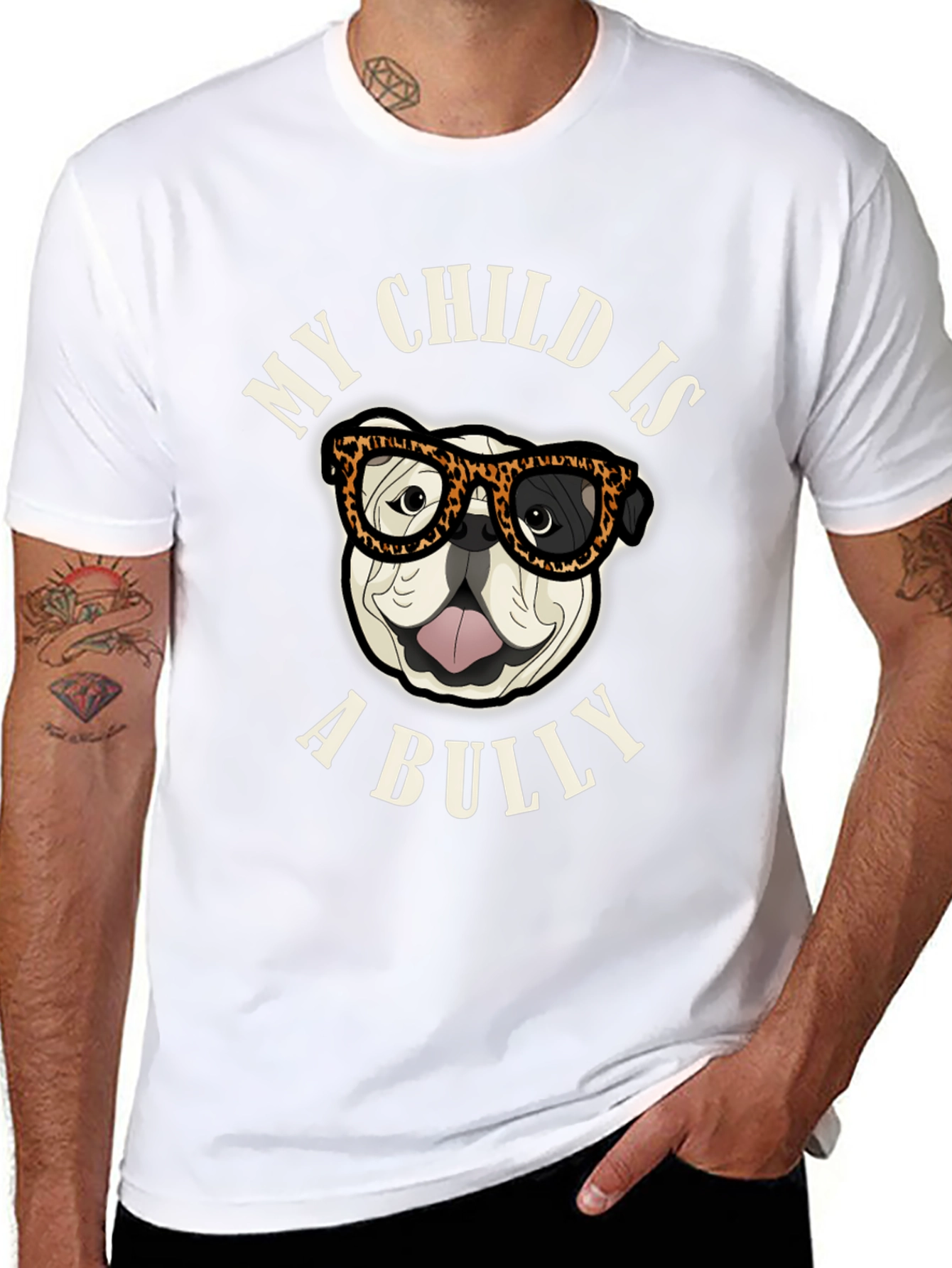 My Child is a Bully Bulldog Graphic T-Shirt