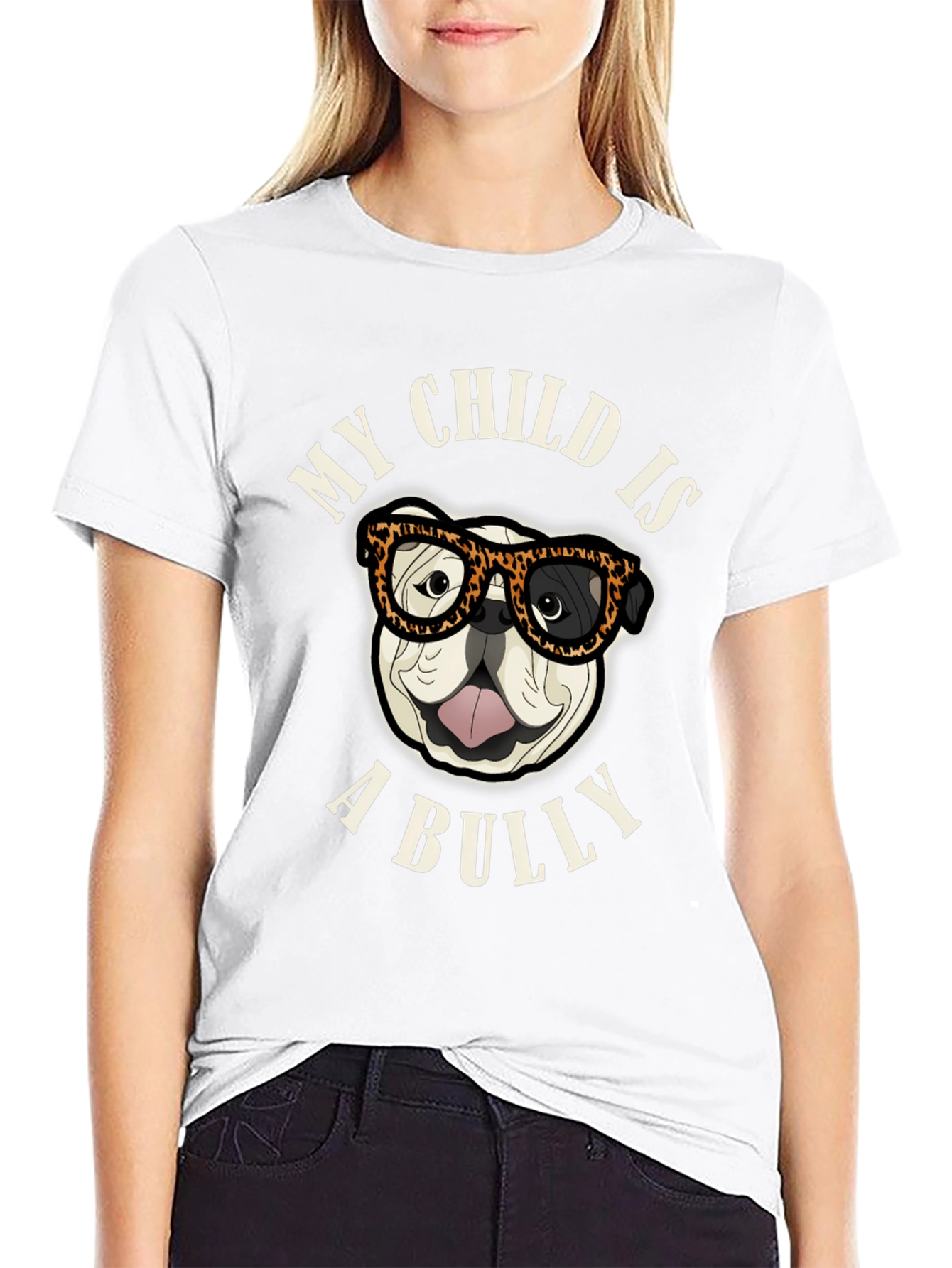 My Child is a Bully Bulldog Graphic T-Shirt